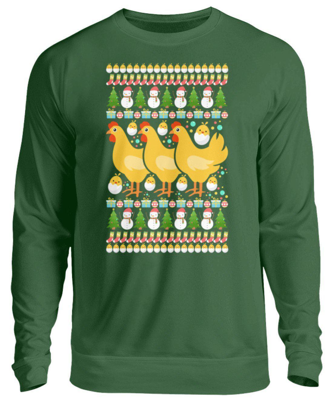 Kücken Ugly Christmas · Unisex Sweatshirt Pullover-Unisex Sweatshirt-Bottle Green-S-Agrarstarz