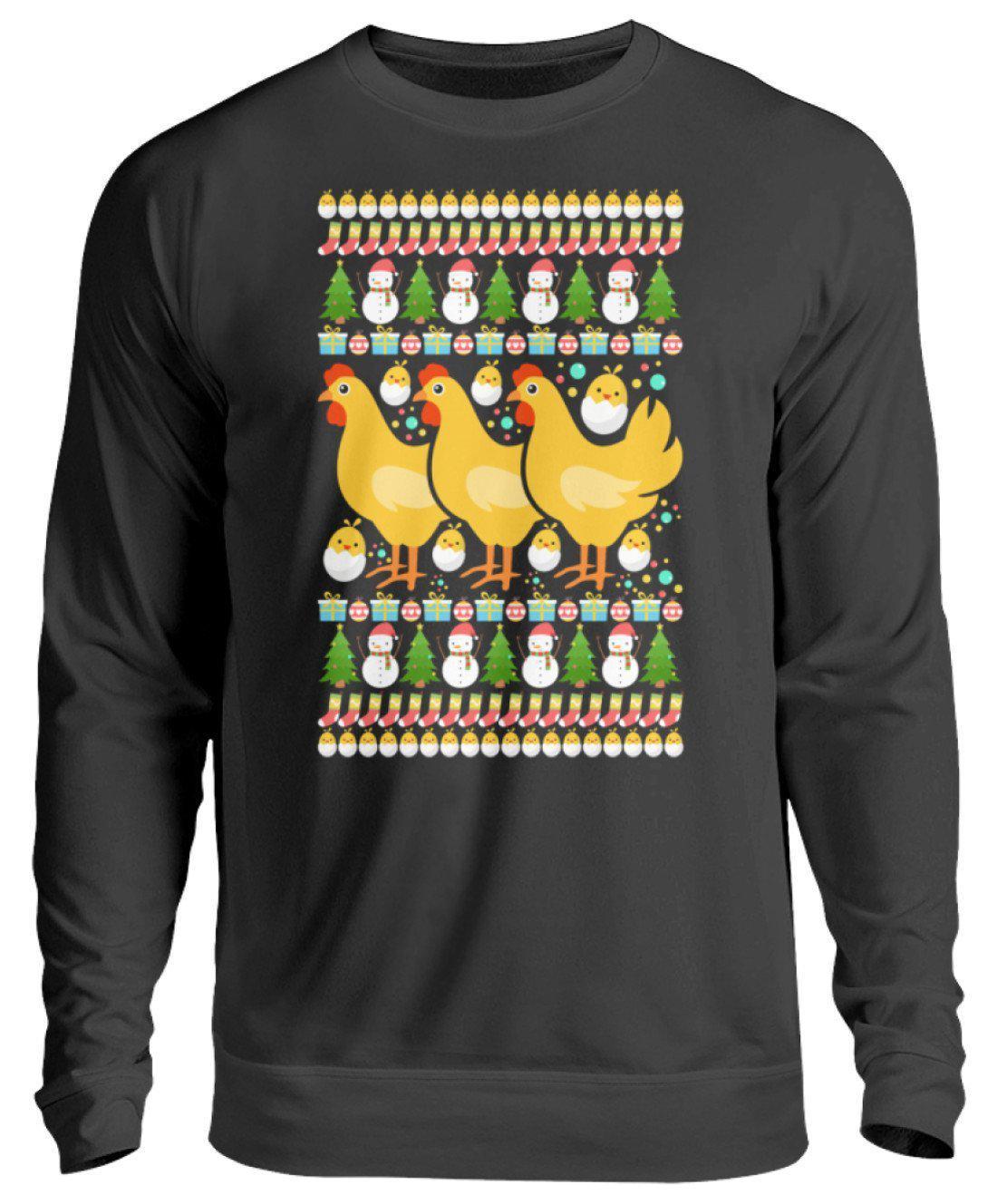 Kücken Ugly Christmas · Unisex Sweatshirt Pullover-Unisex Sweatshirt-Jet Black-S-Agrarstarz