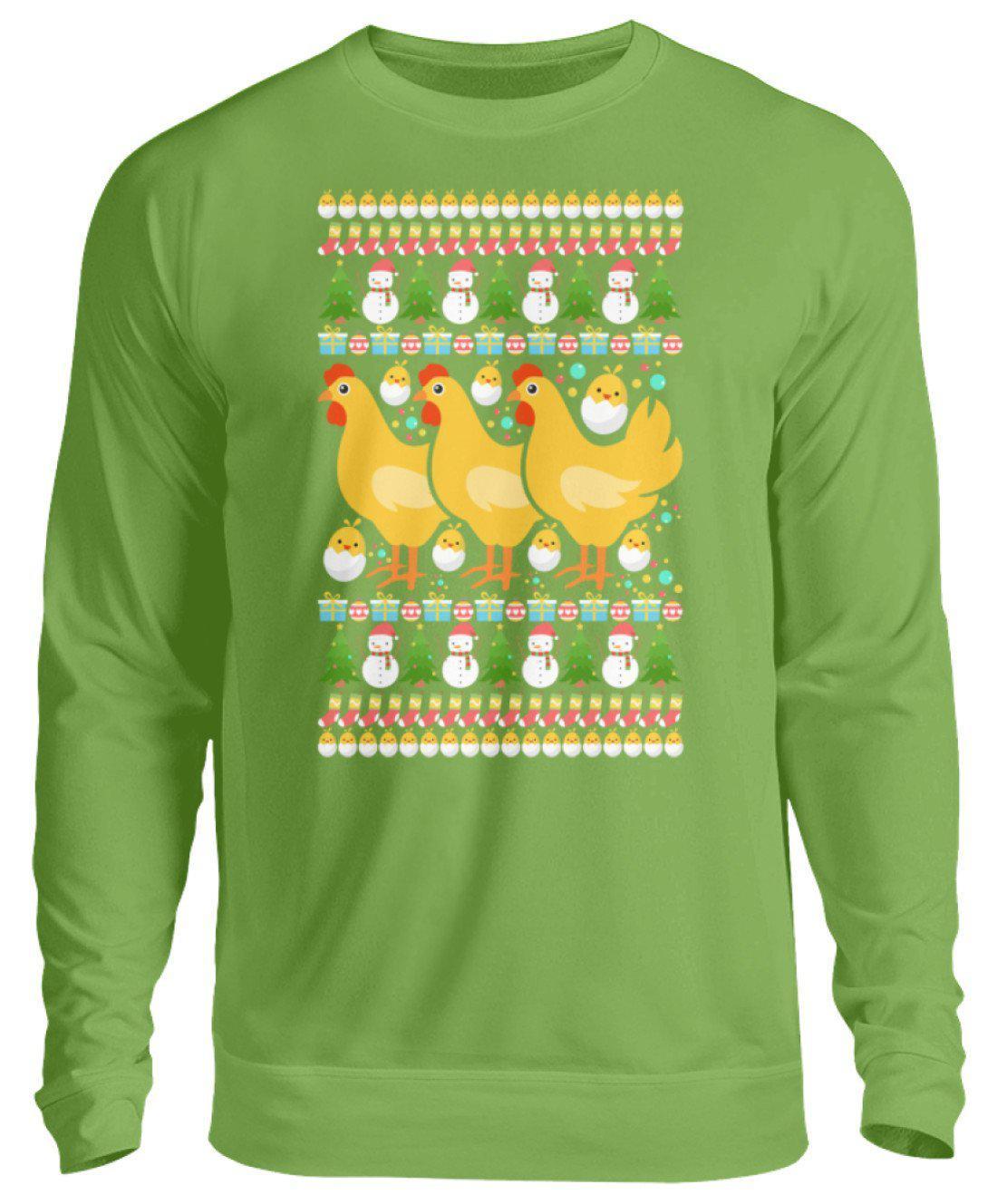 Kücken Ugly Christmas · Unisex Sweatshirt Pullover-Unisex Sweatshirt-LimeGreen-S-Agrarstarz