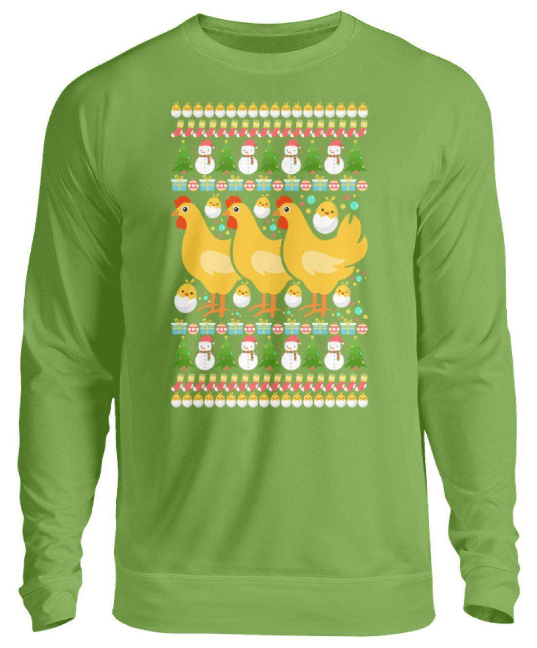 Kücken Ugly Christmas · Unisex Sweatshirt Pullover-Unisex Sweatshirt-LimeGreen-S-Agrarstarz