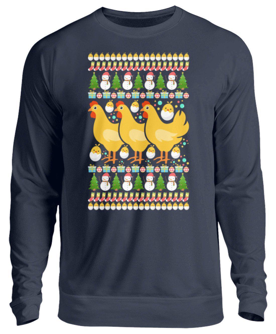 Kücken Ugly Christmas · Unisex Sweatshirt Pullover-Unisex Sweatshirt-Oxford Navy-S-Agrarstarz