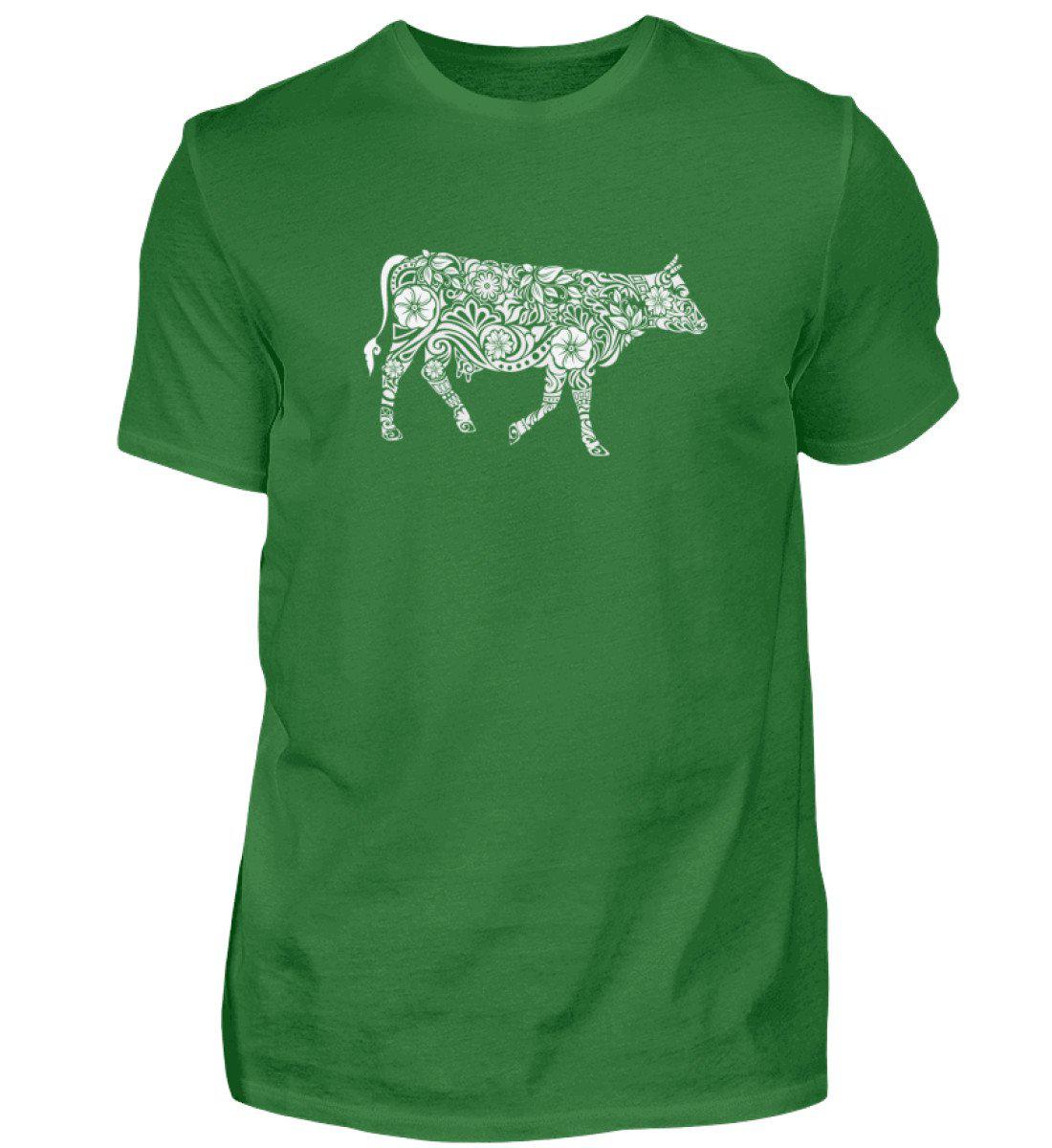 Kuh Abstrakt · Herren T-Shirt-Herren Basic T-Shirt-Kelly Green-S-Agrarstarz