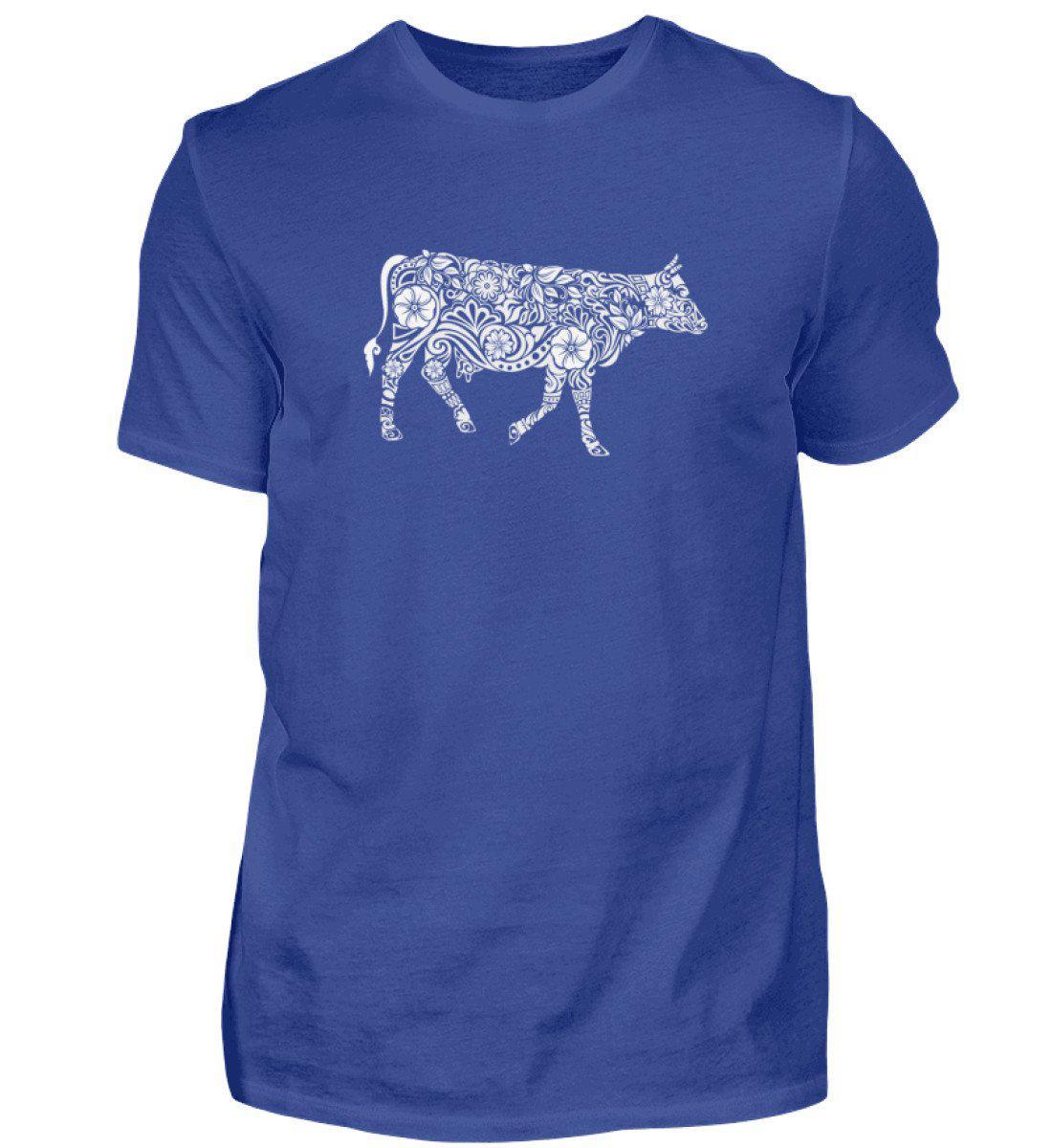 Kuh Abstrakt · Herren T-Shirt-Herren Basic T-Shirt-Royal Blue-S-Agrarstarz