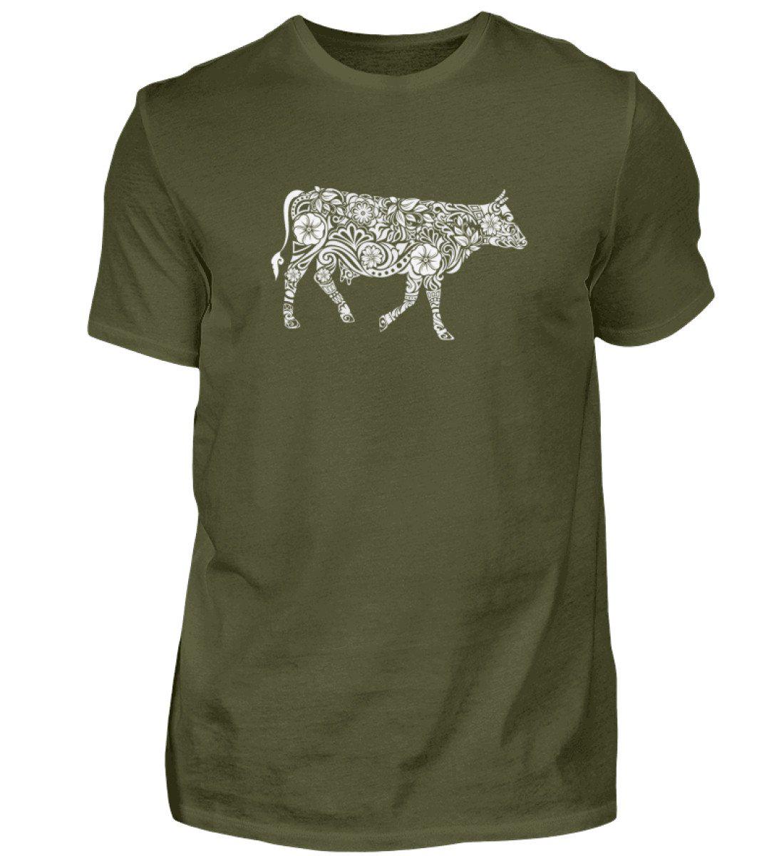 Kuh Abstrakt · Herren T-Shirt-Herren Basic T-Shirt-Urban Khaki-S-Agrarstarz