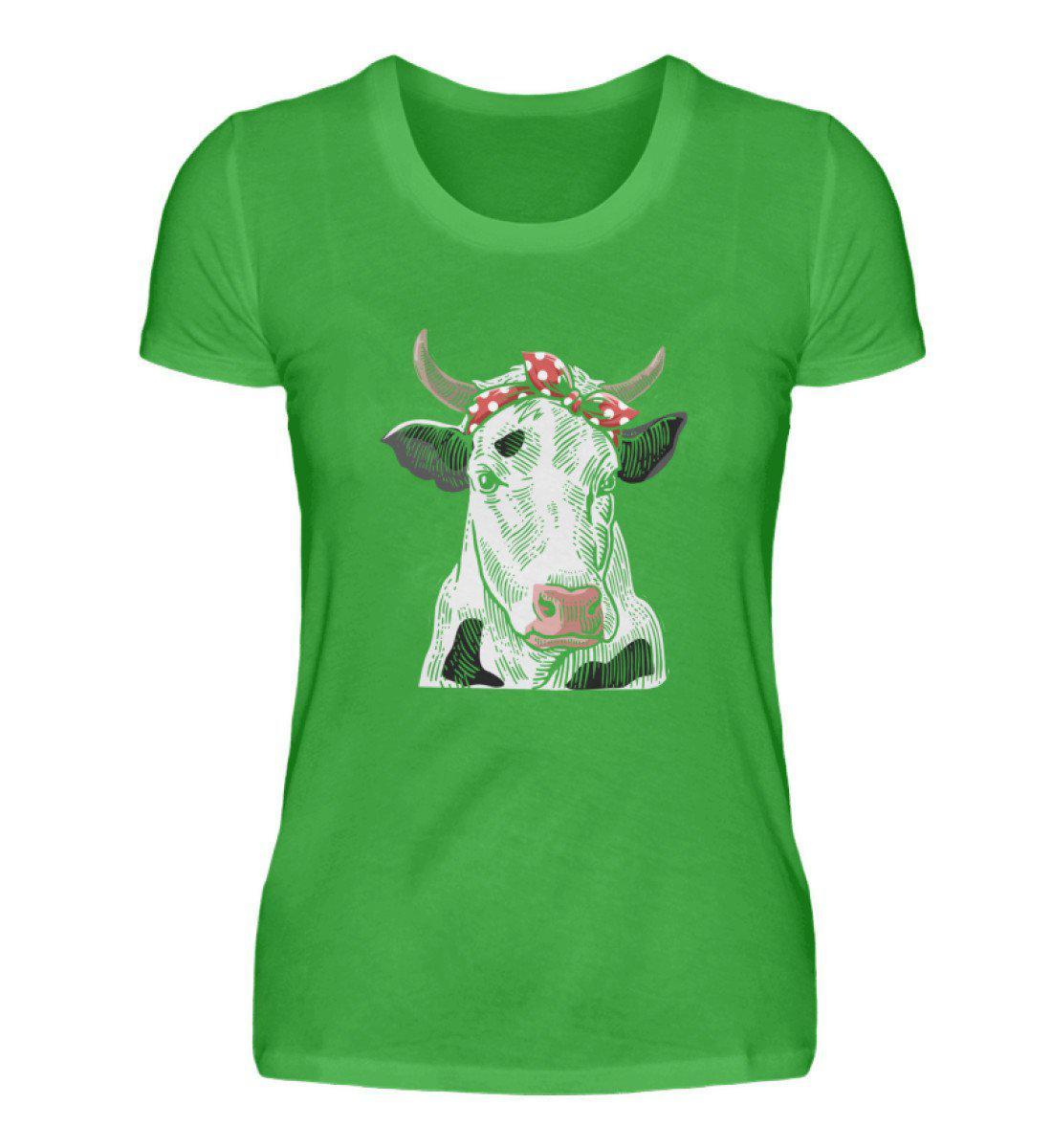 Kuh Band · Damen T-Shirt-Damen Basic T-Shirt-Green Apple-S-Agrarstarz