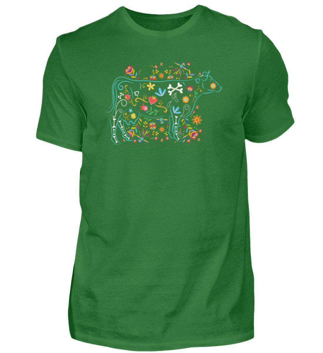 Kuh Blumen · Herren T-Shirt-Herren Basic T-Shirt-Kelly Green-S-Agrarstarz