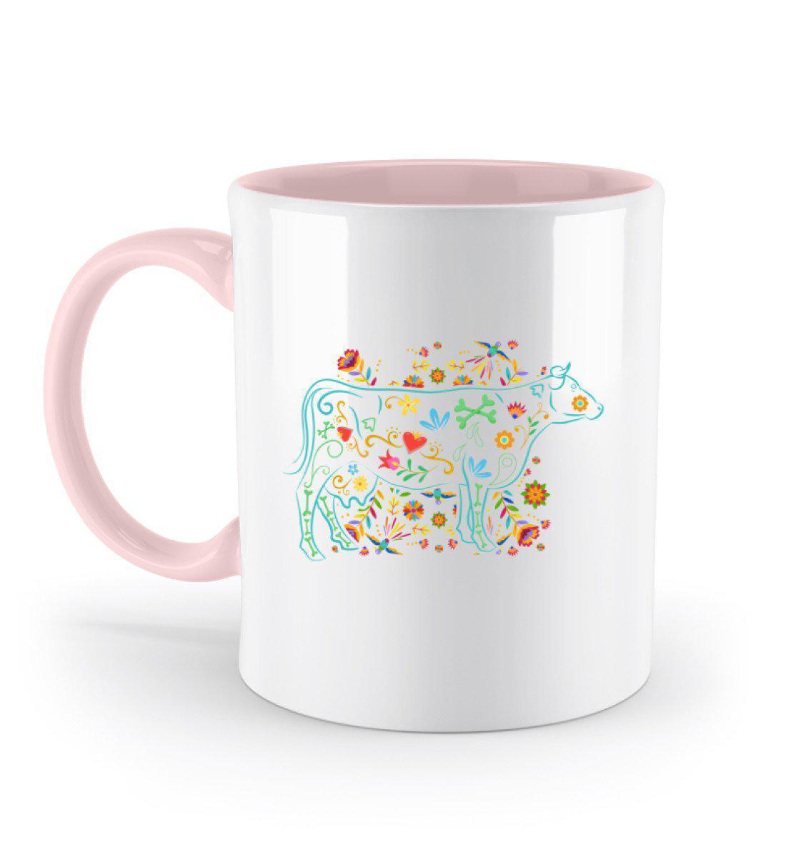 Kuh Blumen · Keramik Tasse zweifarbig-Keramik Tasse Zweifarbig-Powder Pink-330ml-Agrarstarz