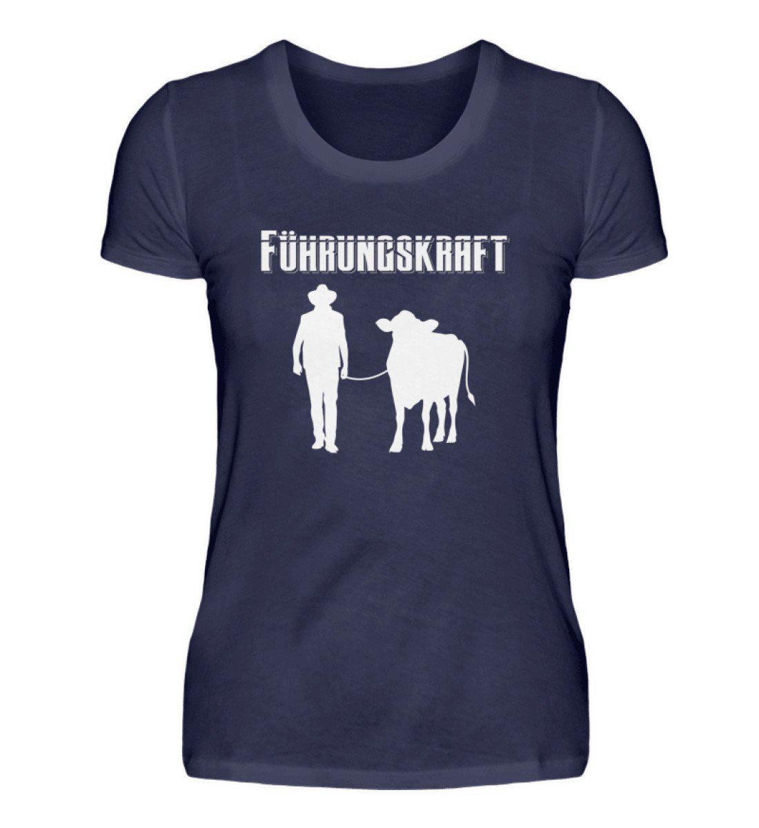 Kuh Führungskraft · Damen T-Shirt-Damen Basic T-Shirt-Navy-S-Agrarstarz