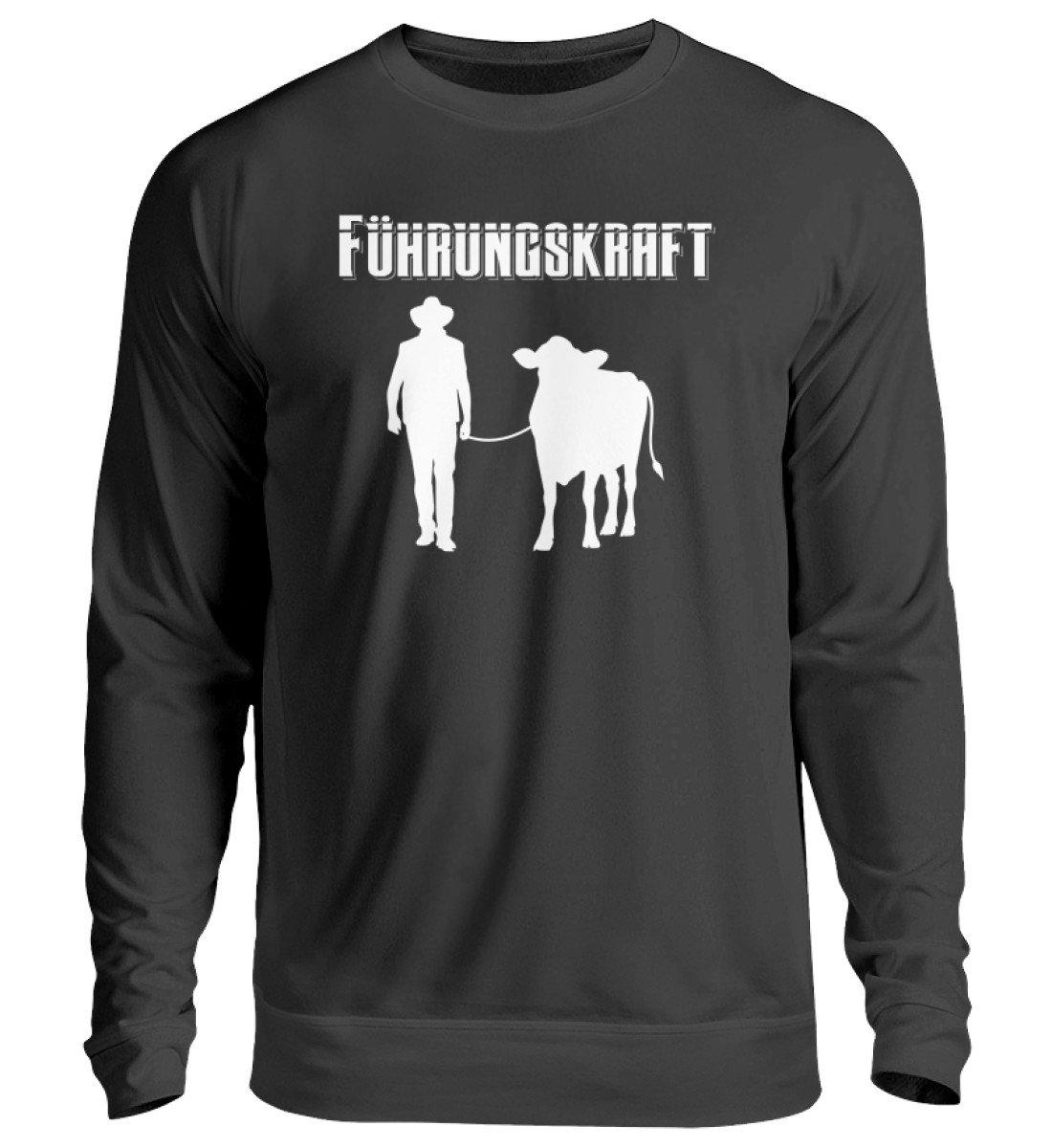 Kuh Führungskraft · Unisex Sweatshirt Pullover-Unisex Sweatshirt-Jet Black-S-Agrarstarz