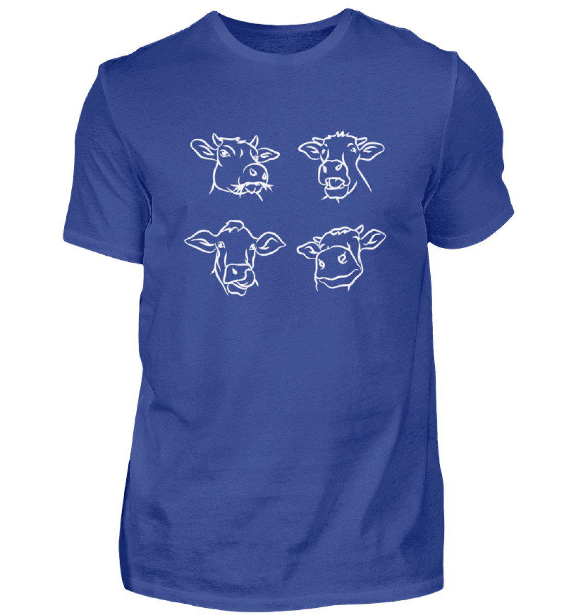 Kuh Gesichter · Herren T-Shirt-Herren Basic T-Shirt-Royal Blue-S-Agrarstarz