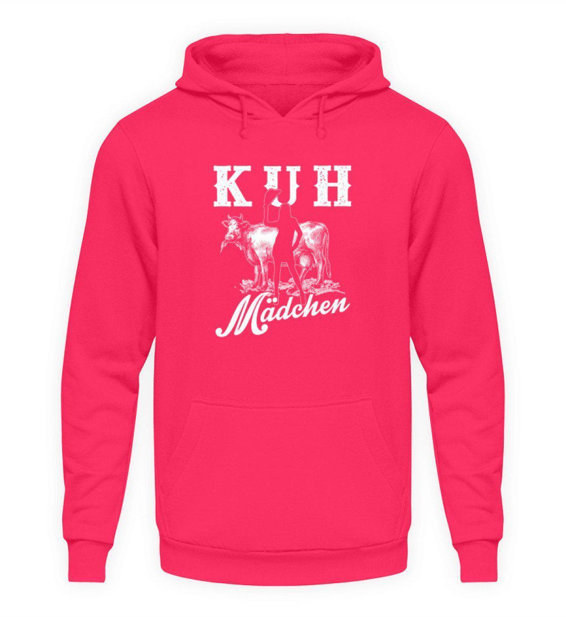 Kuh Mädchen · Unisex Kapuzenpullover Hoodie-Unisex Hoodie-Hot Pink-L-Agrarstarz