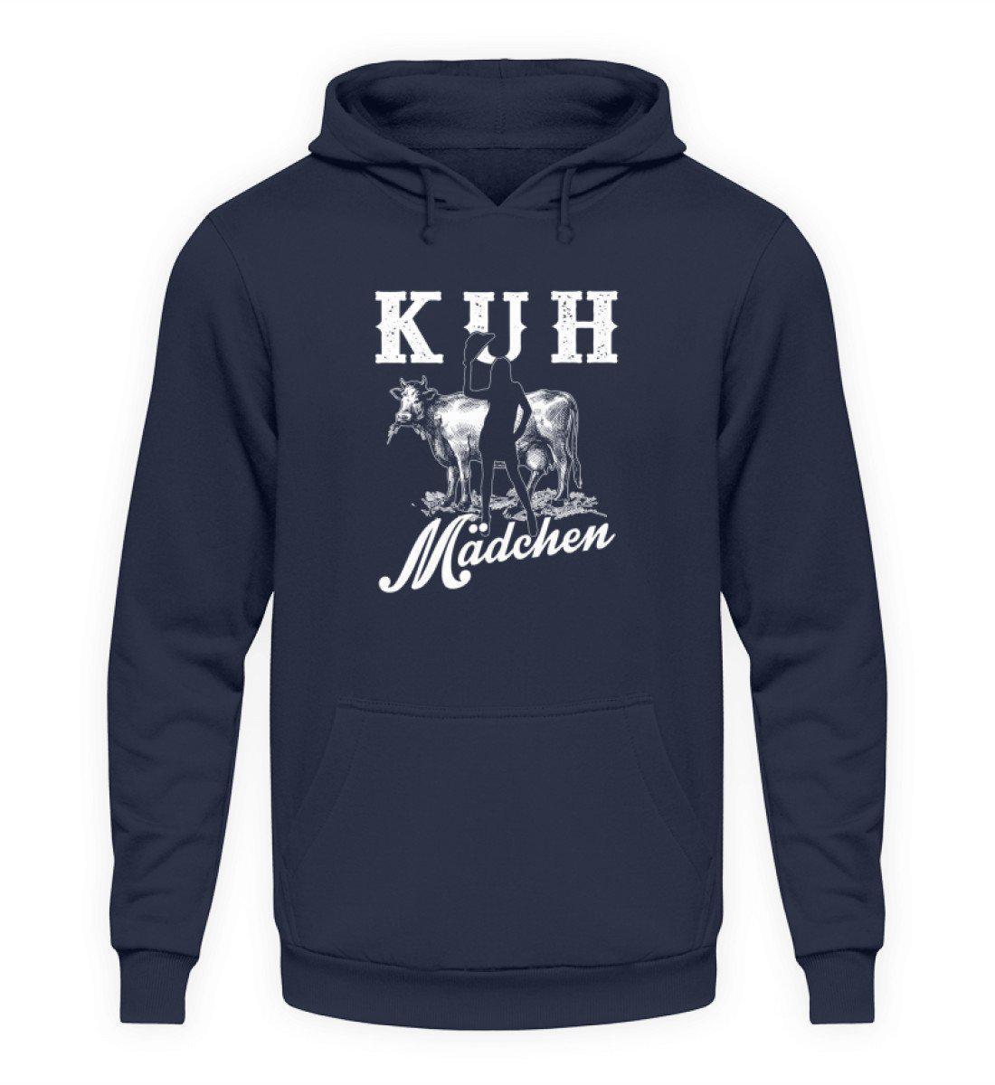 Kuh Mädchen · Unisex Kapuzenpullover Hoodie-Unisex Hoodie-Oxford Navy-L-Agrarstarz