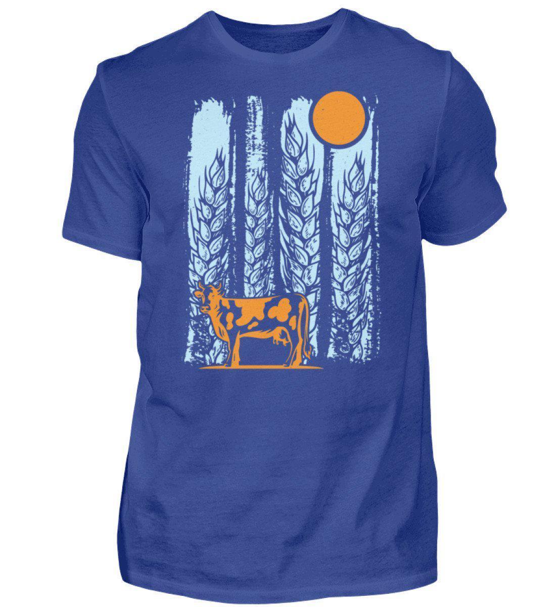 Kuh Mond Colourful · Herren T-Shirt-Herren Basic T-Shirt-Royal Blue-S-Agrarstarz