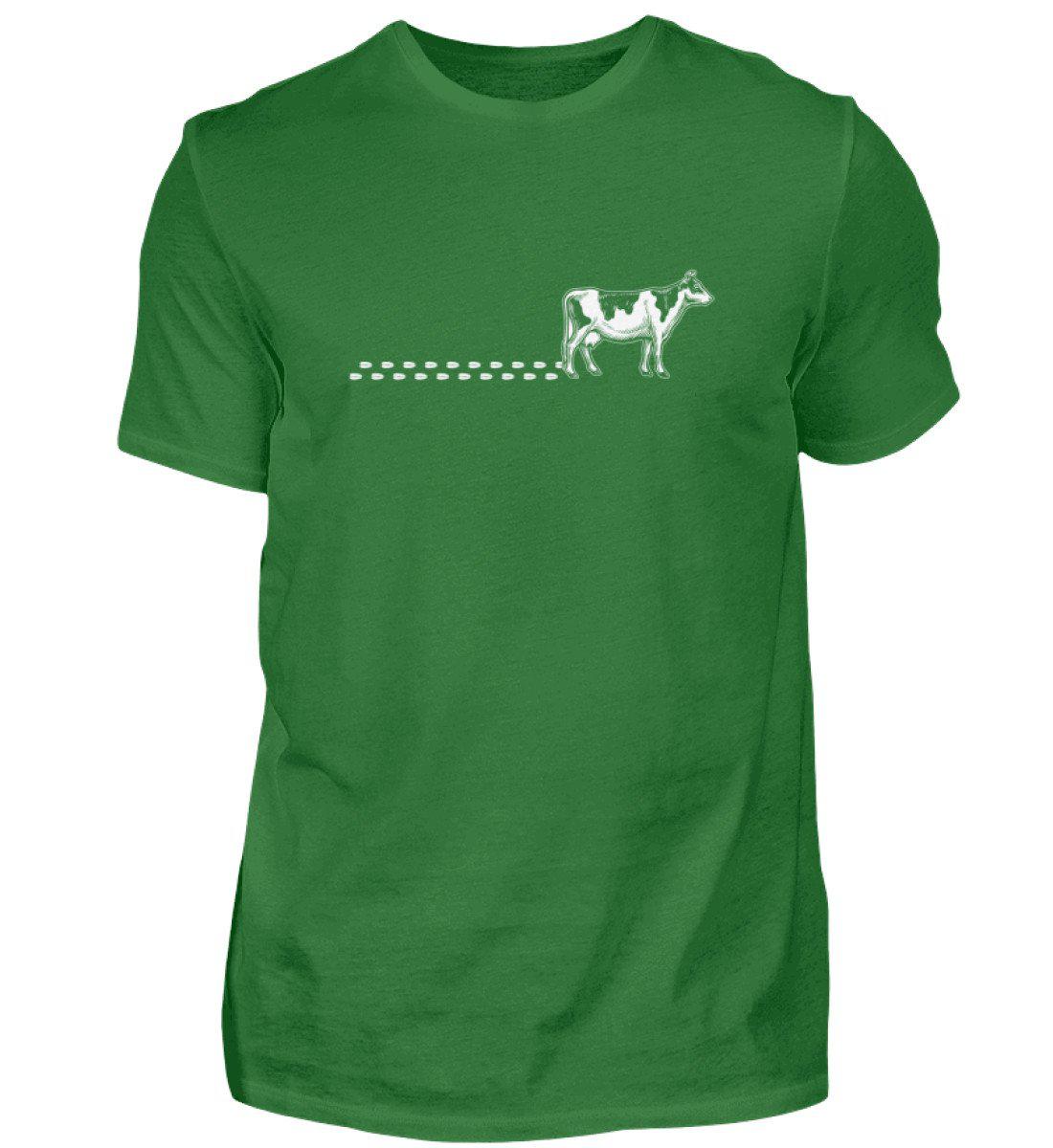 Kuh Spuren · Herren T-Shirt-Herren Basic T-Shirt-Kelly Green-S-Agrarstarz
