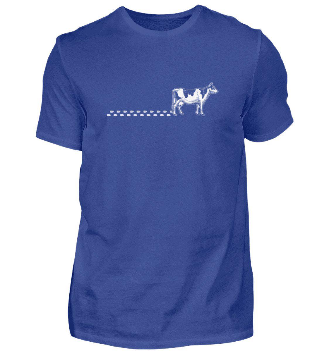 Kuh Spuren · Herren T-Shirt-Herren Basic T-Shirt-Royal Blue-S-Agrarstarz