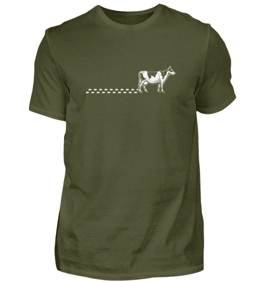 Kuh Spuren · Herren T-Shirt-Herren Basic T-Shirt-Urban Khaki-S-Agrarstarz
