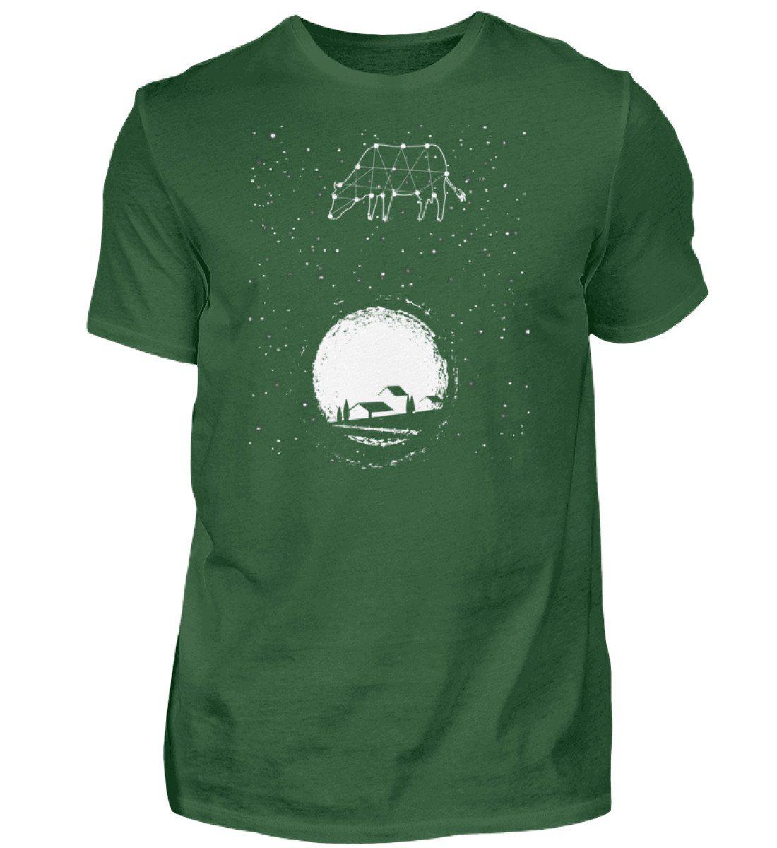 Kuh Sterne · Herren T-Shirt-Herren Basic T-Shirt-Bottle Green-S-Agrarstarz