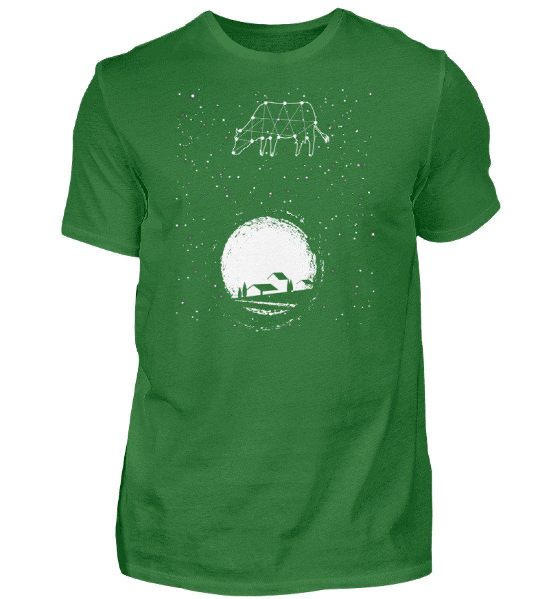 Kuh Sterne · Herren T-Shirt-Herren Basic T-Shirt-Kelly Green-S-Agrarstarz