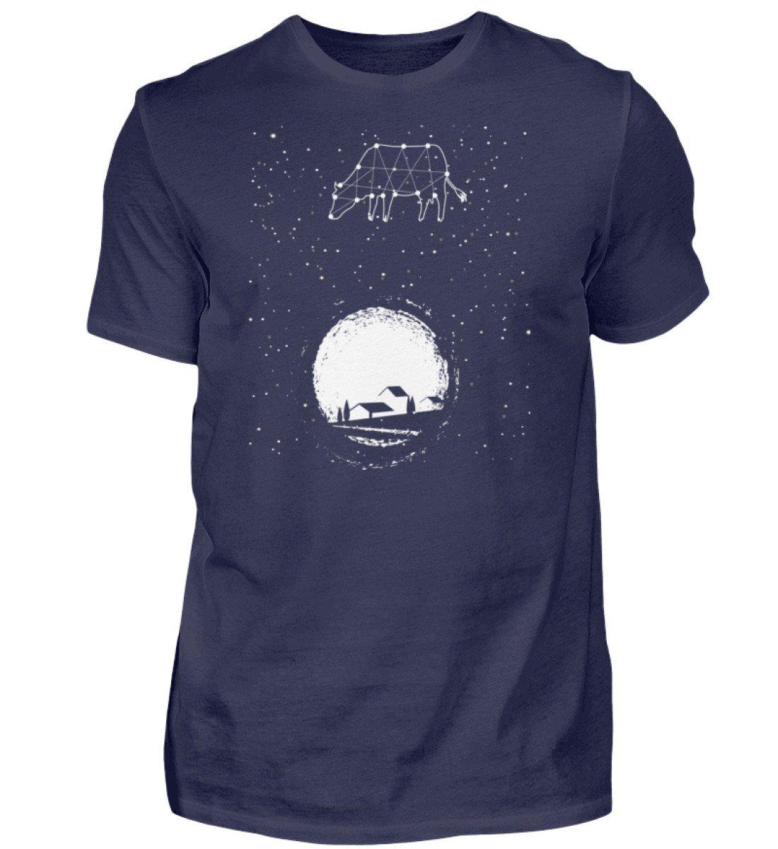 Kuh Sterne · Herren T-Shirt-Herren Basic T-Shirt-Navy-S-Agrarstarz