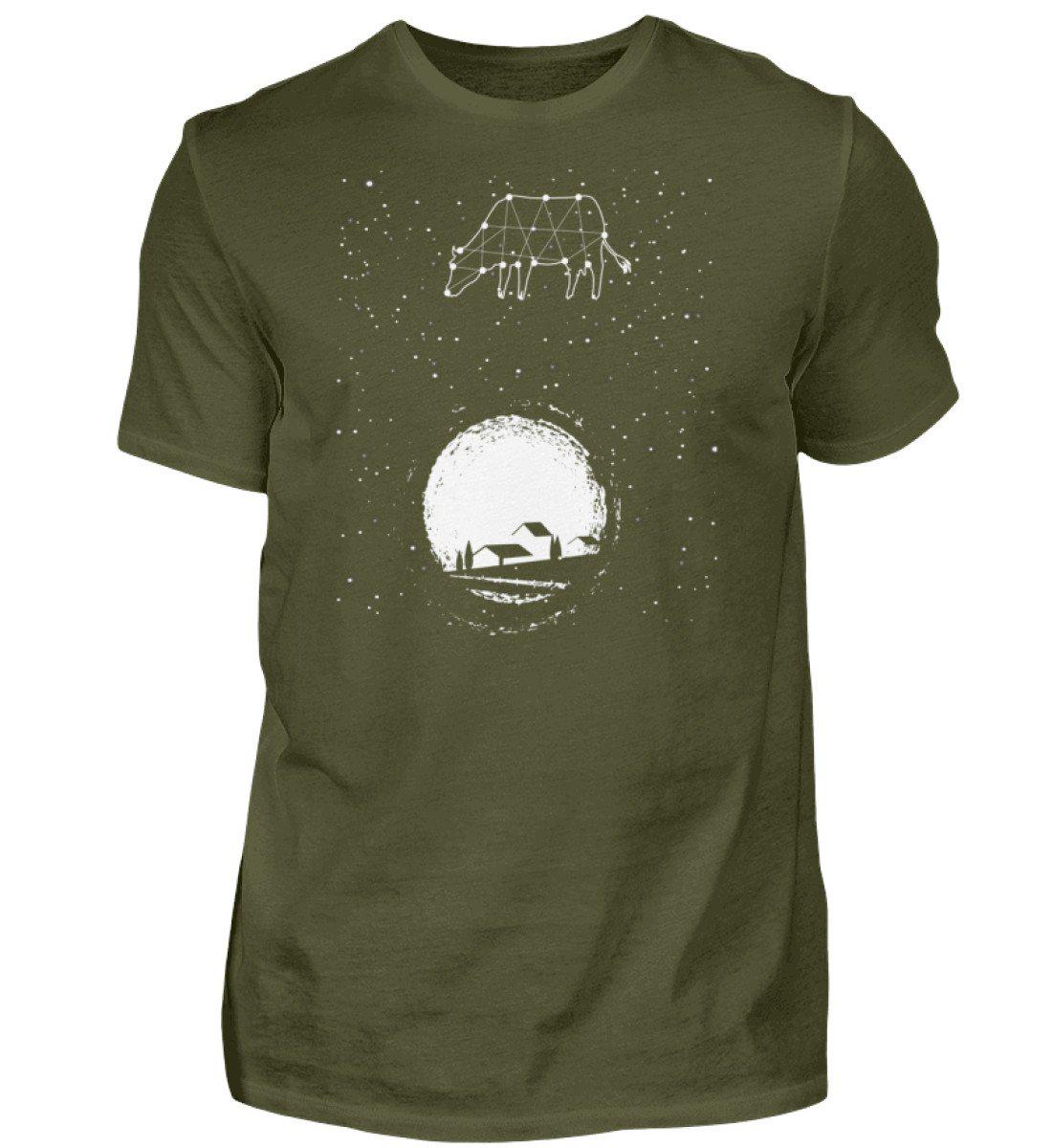 Kuh Sterne · Herren T-Shirt-Herren Basic T-Shirt-Urban Khaki-S-Agrarstarz