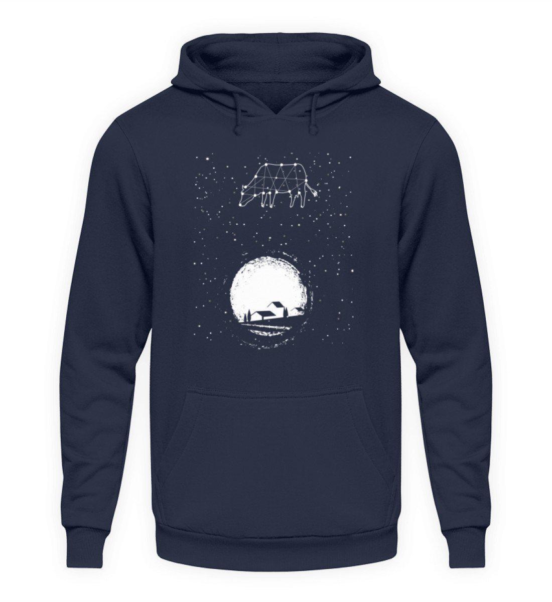 Kuh Sterne · Unisex Kapuzenpullover Hoodie-Unisex Hoodie-Oxford Navy-L-Agrarstarz