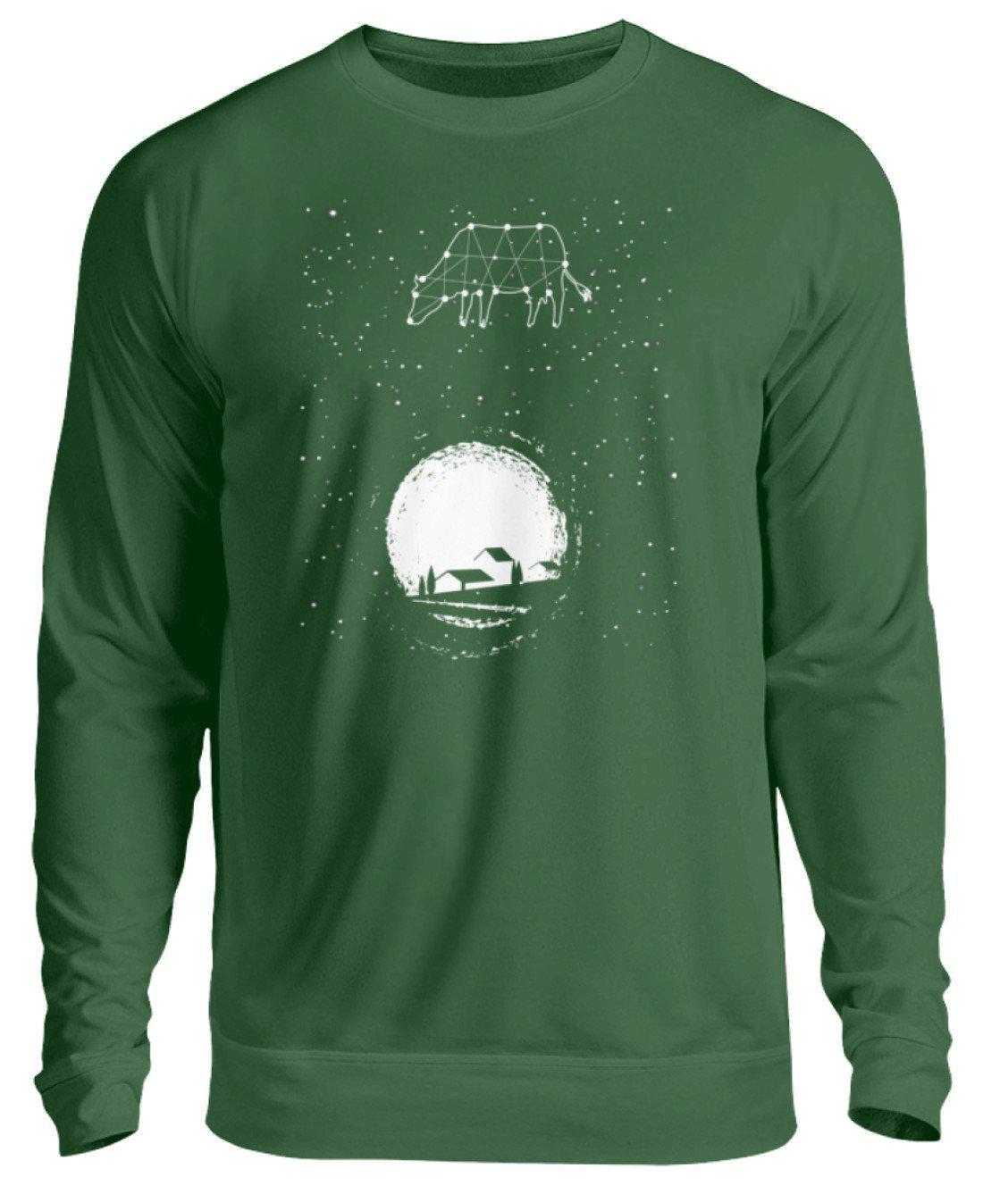 Kuh Sterne · Unisex Sweatshirt Pullover-Unisex Sweatshirt-Bottle Green-S-Agrarstarz