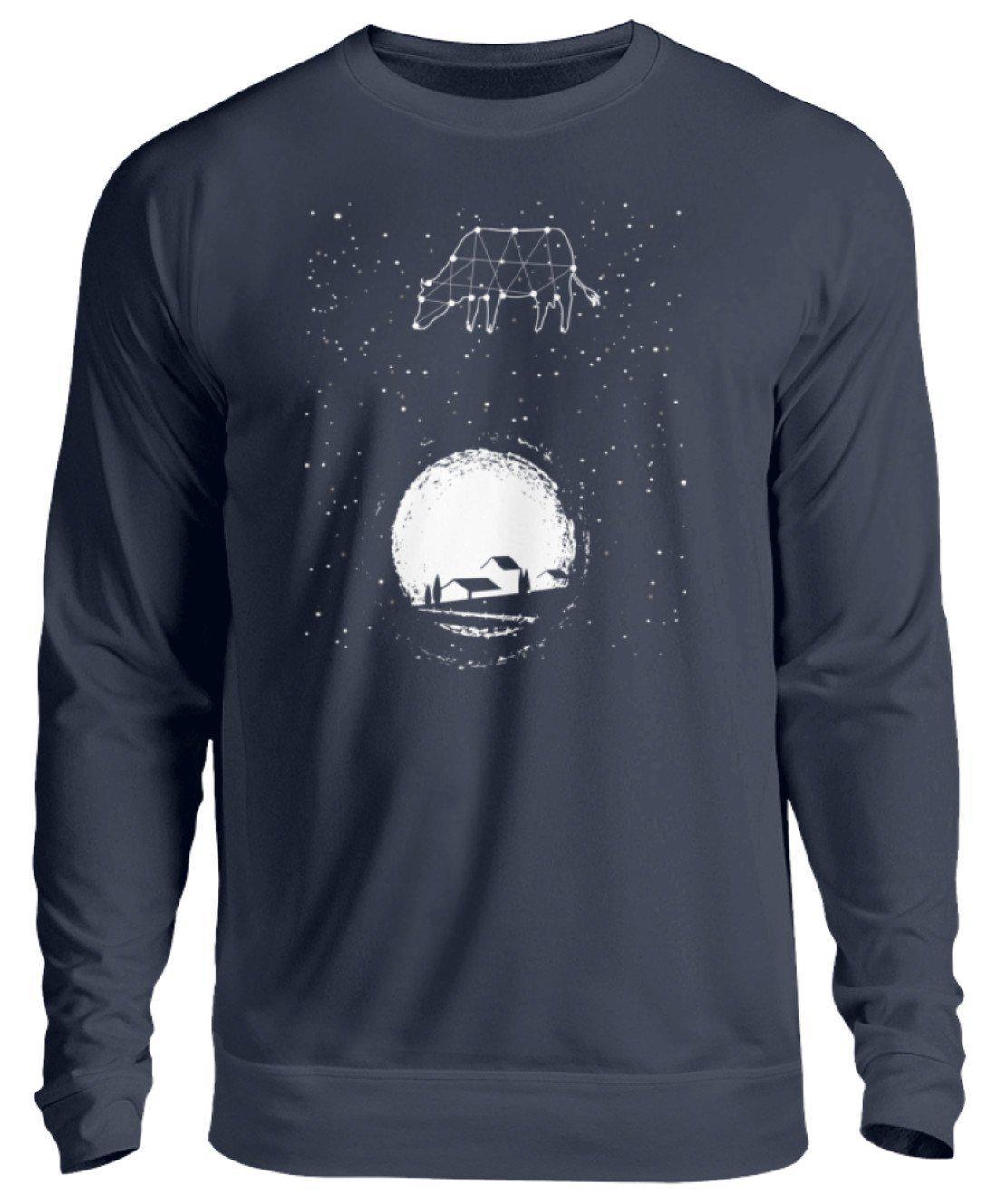 Kuh Sterne · Unisex Sweatshirt Pullover-Unisex Sweatshirt-Oxford Navy-S-Agrarstarz