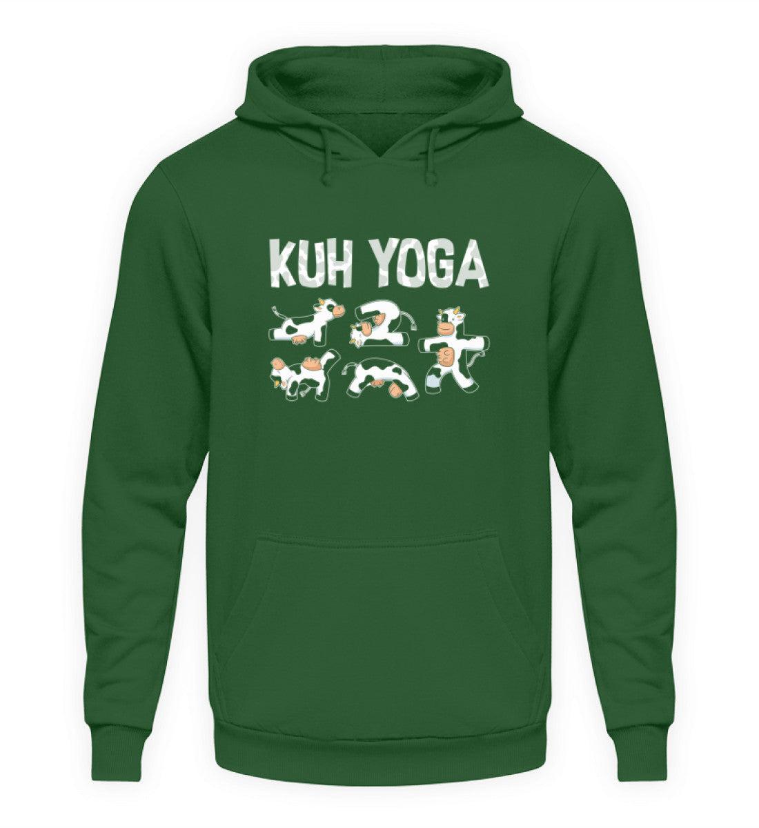 Kuh Yoga · Unisex Kapuzenpullover Hoodie-Unisex Hoodie-Bottle Green-S-Agrarstarz