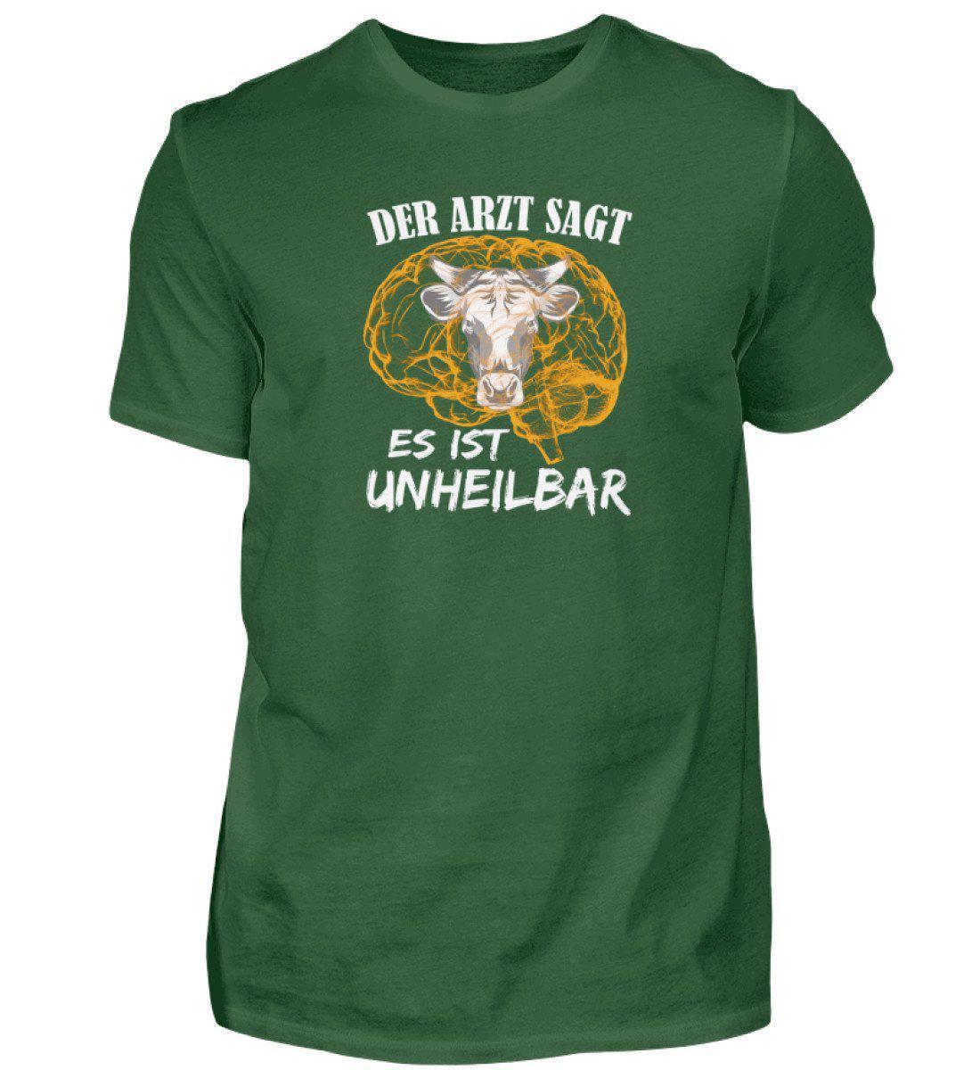 Kuh unheilbar gelb · Herren T-Shirt-Herren Basic T-Shirt-Bottle Green-S-Agrarstarz