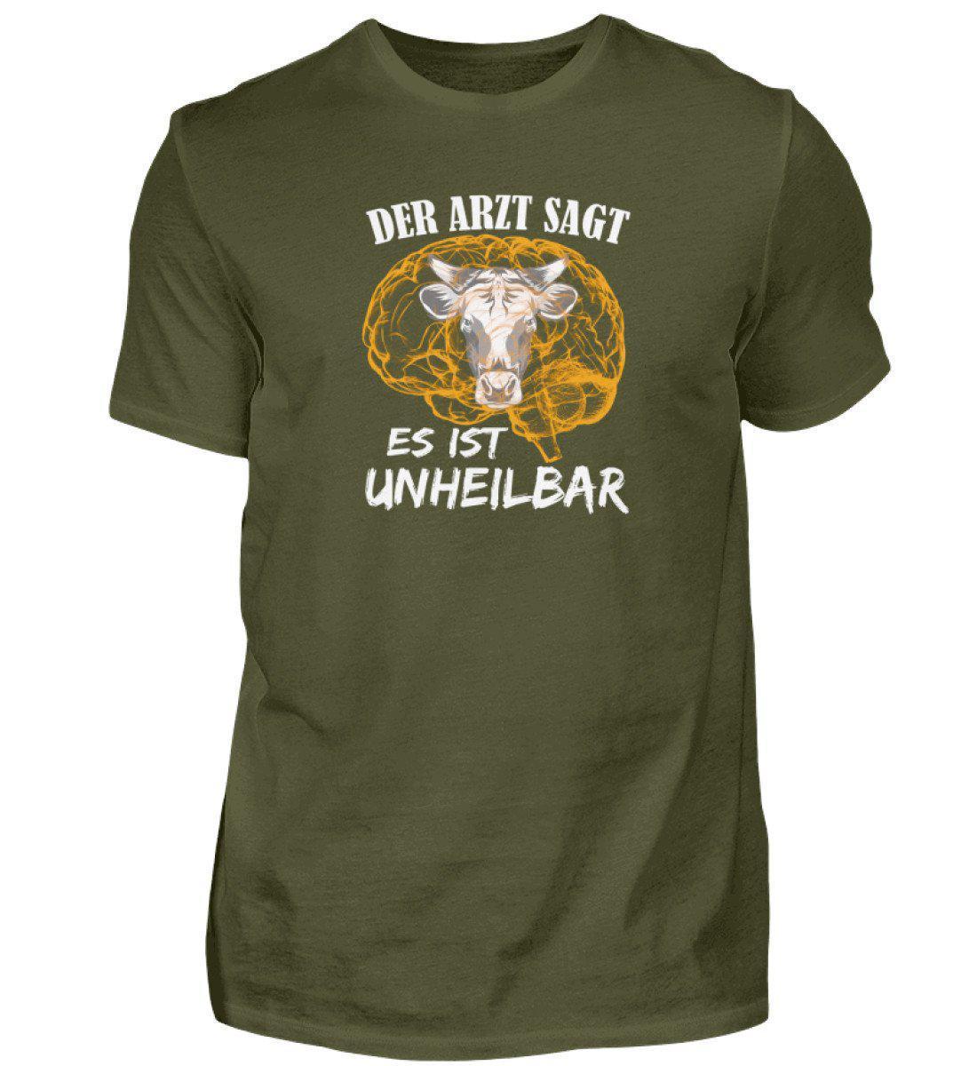Kuh unheilbar gelb · Herren T-Shirt-Herren Basic T-Shirt-Urban Khaki-S-Agrarstarz