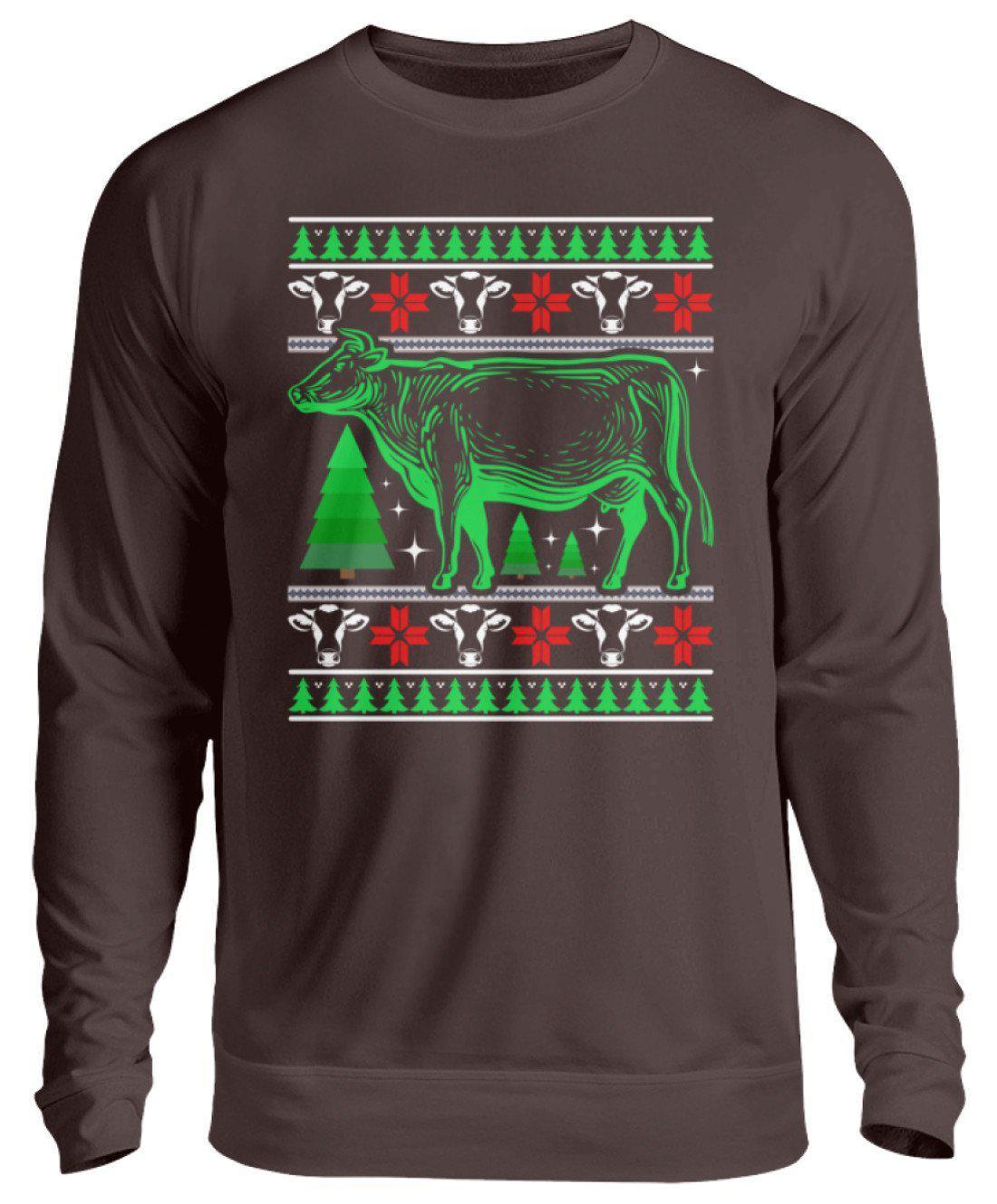 Kühe 6 Ugly Christmas · Unisex Sweatshirt Pullover-Unisex Sweatshirt-Hot Chocolate-S-Agrarstarz