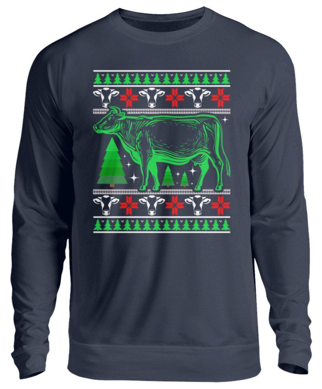 Kühe 6 Ugly Christmas · Unisex Sweatshirt Pullover-Unisex Sweatshirt-Oxford Navy-S-Agrarstarz