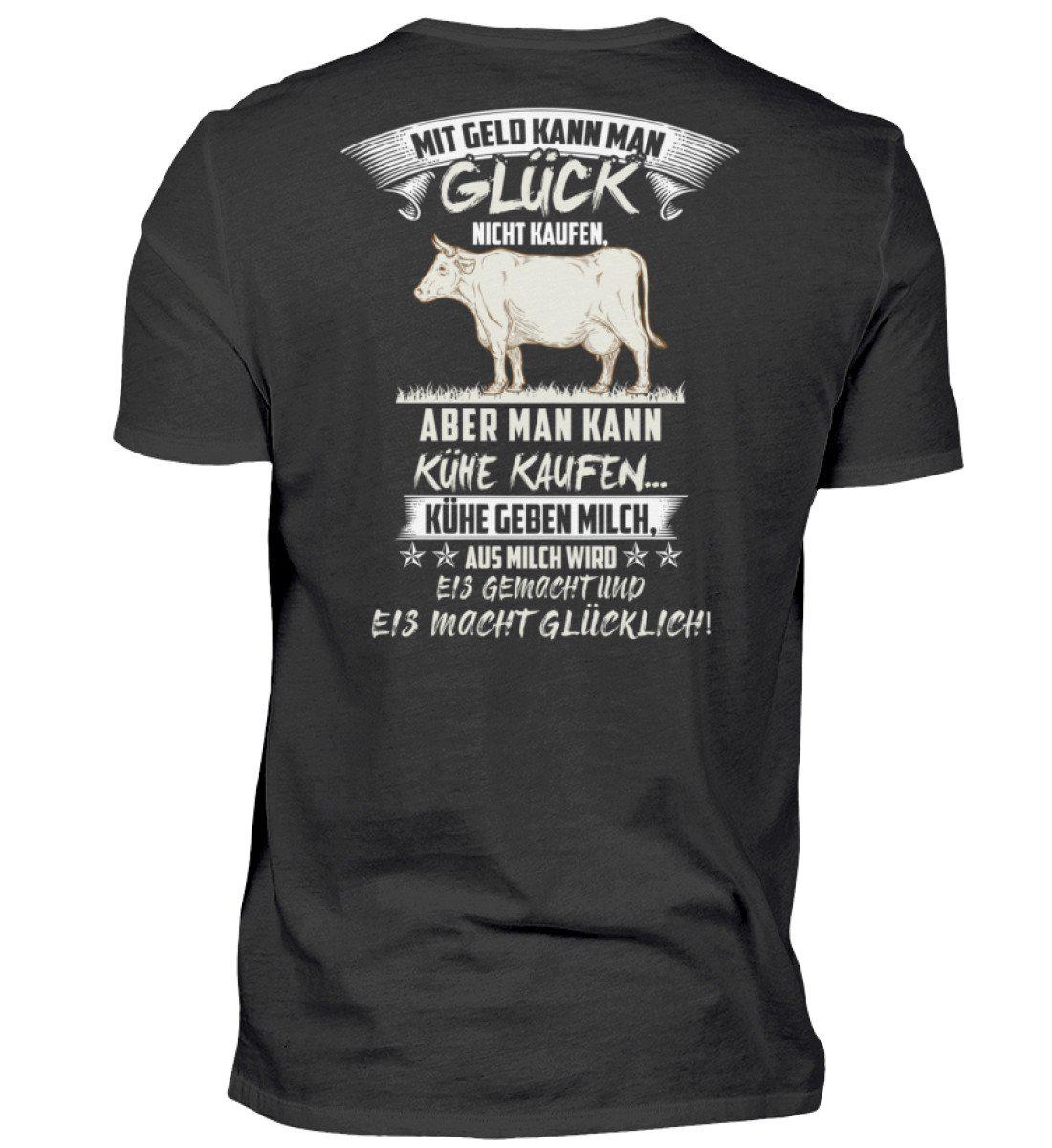 Kühe Geld Glück (Rücken Druck) · Herren T-Shirt-Herren Basic T-Shirt-Black-S-Agrarstarz