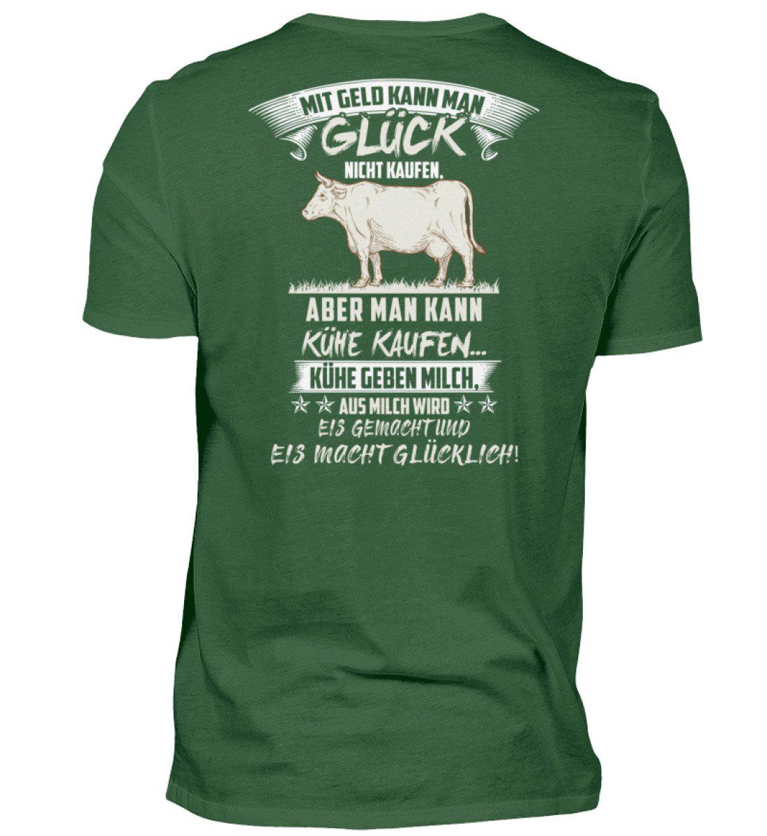 Kühe Geld Glück (Rücken Druck) · Herren T-Shirt-Herren Basic T-Shirt-Bottle Green-S-Agrarstarz