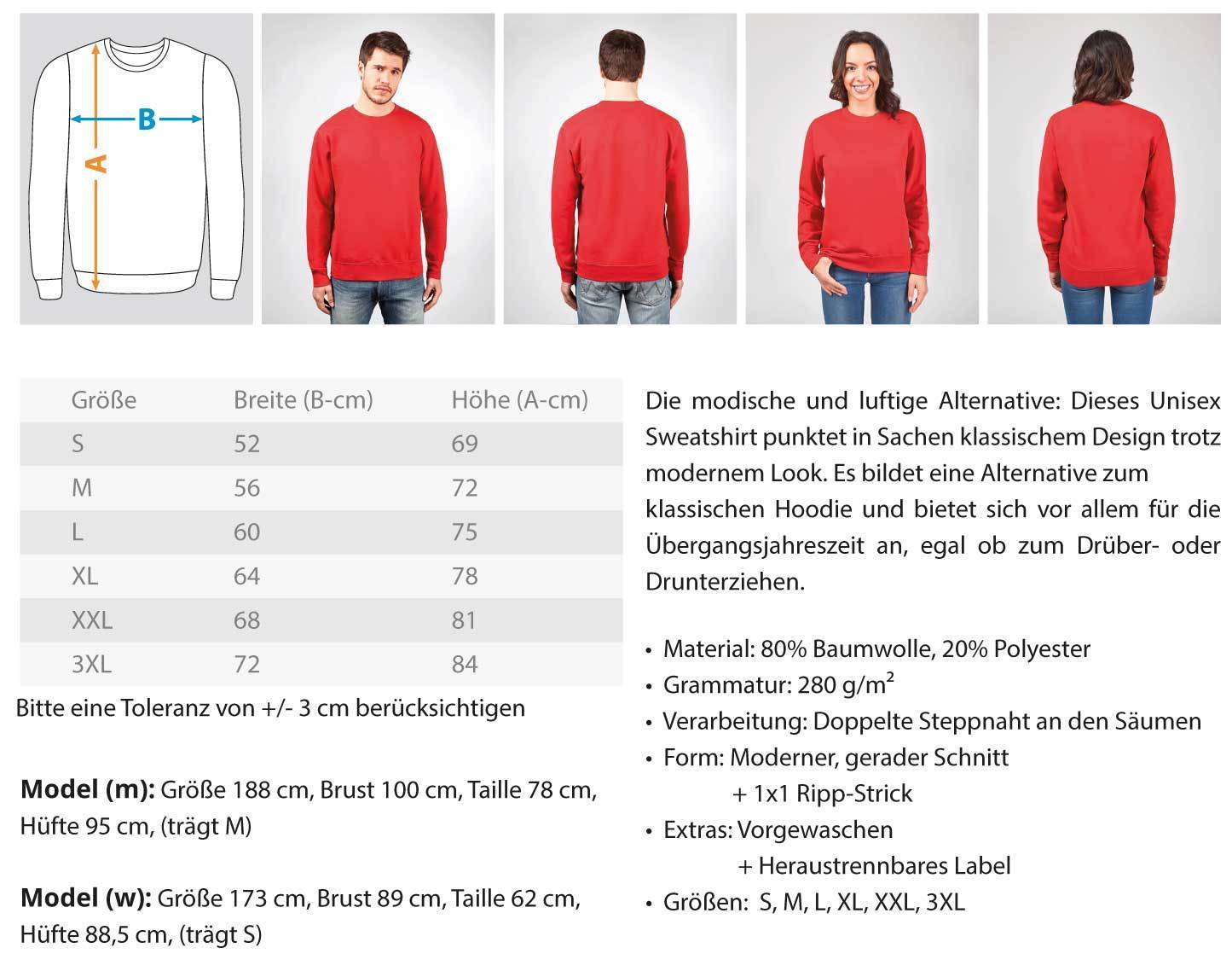 Kühe Geld Glück (Rücken Druck) · Unisex Sweatshirt Pullover-Unisex Sweatshirt-Agrarstarz