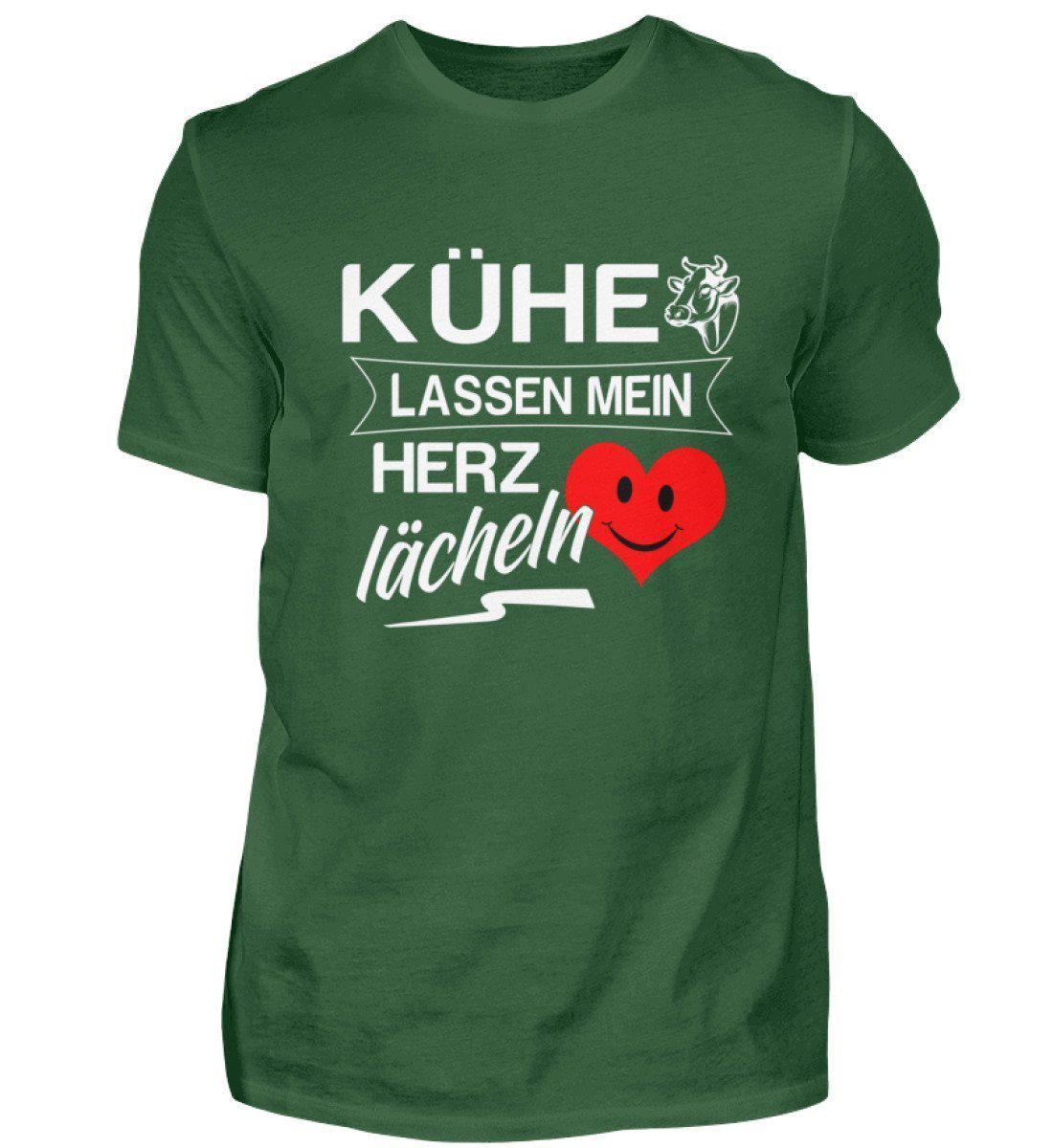 Kühe Herz lächeln · Herren T-Shirt-Herren Basic T-Shirt-Bottle Green-S-Agrarstarz