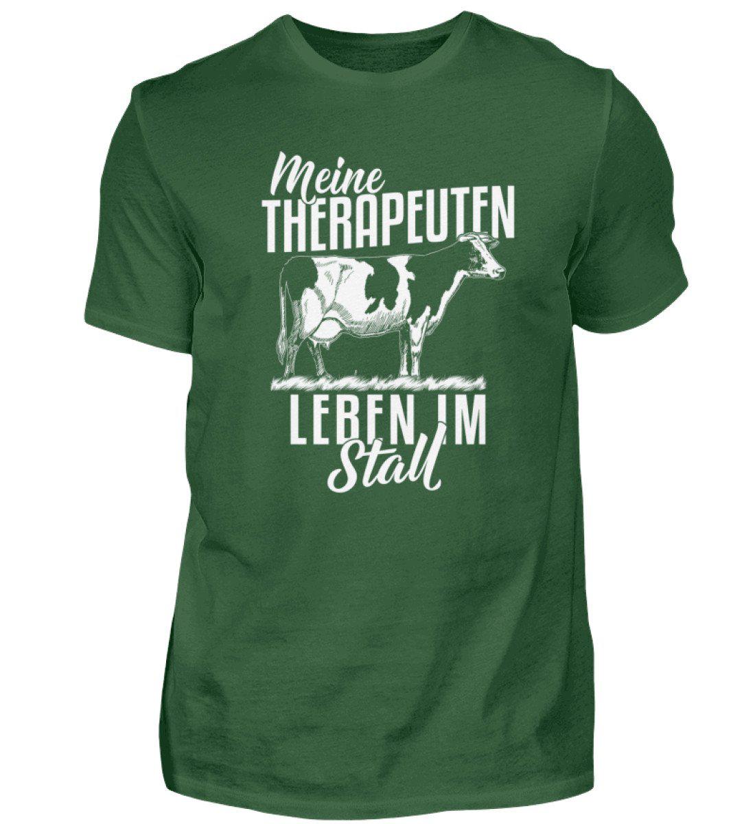 Kühe Therapeuten im Stall · Herren T-Shirt-Herren Basic T-Shirt-Bottle Green-S-Agrarstarz