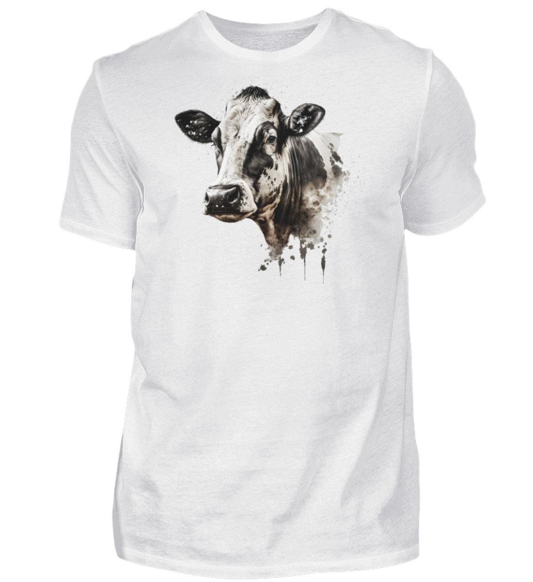 Kühe Wasserfarben 2 · Herren T-Shirt-Herren Basic T-Shirt-White-S-Agrarstarz