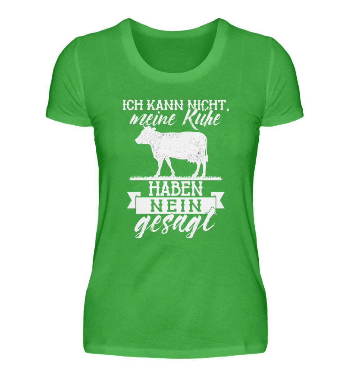 Kühe haben Nein gesagt · Damen T-Shirt-Damen Basic T-Shirt-Green Apple-S-Agrarstarz