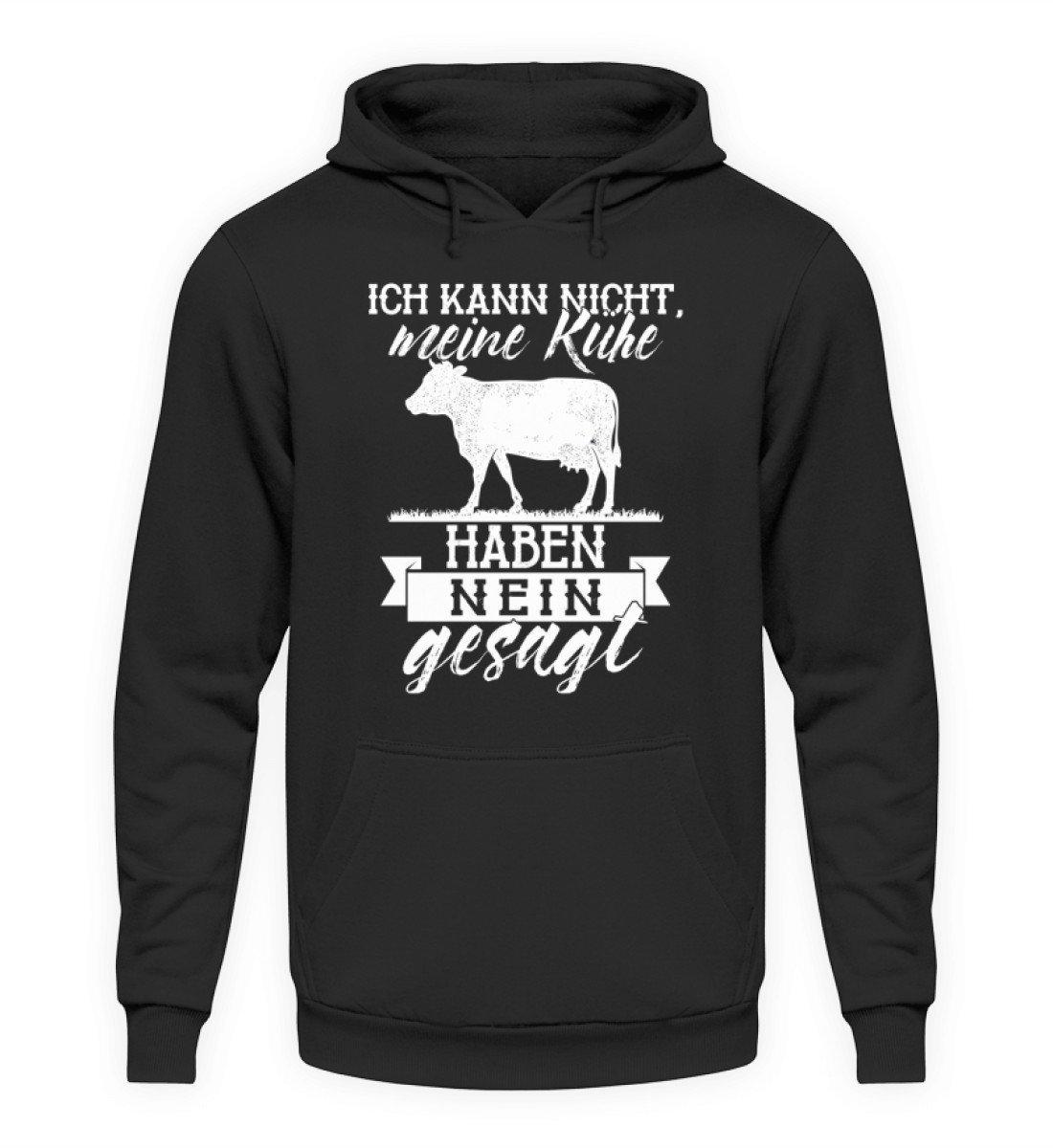 Kühe haben Nein gesagt · Unisex Kapuzenpullover Hoodie-Unisex Hoodie-Jet Black-S-Agrarstarz