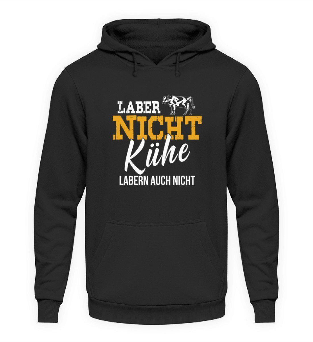 Kühe labern nicht · Unisex Kapuzenpullover Hoodie-Unisex Hoodie-Jet Black-L-Agrarstarz