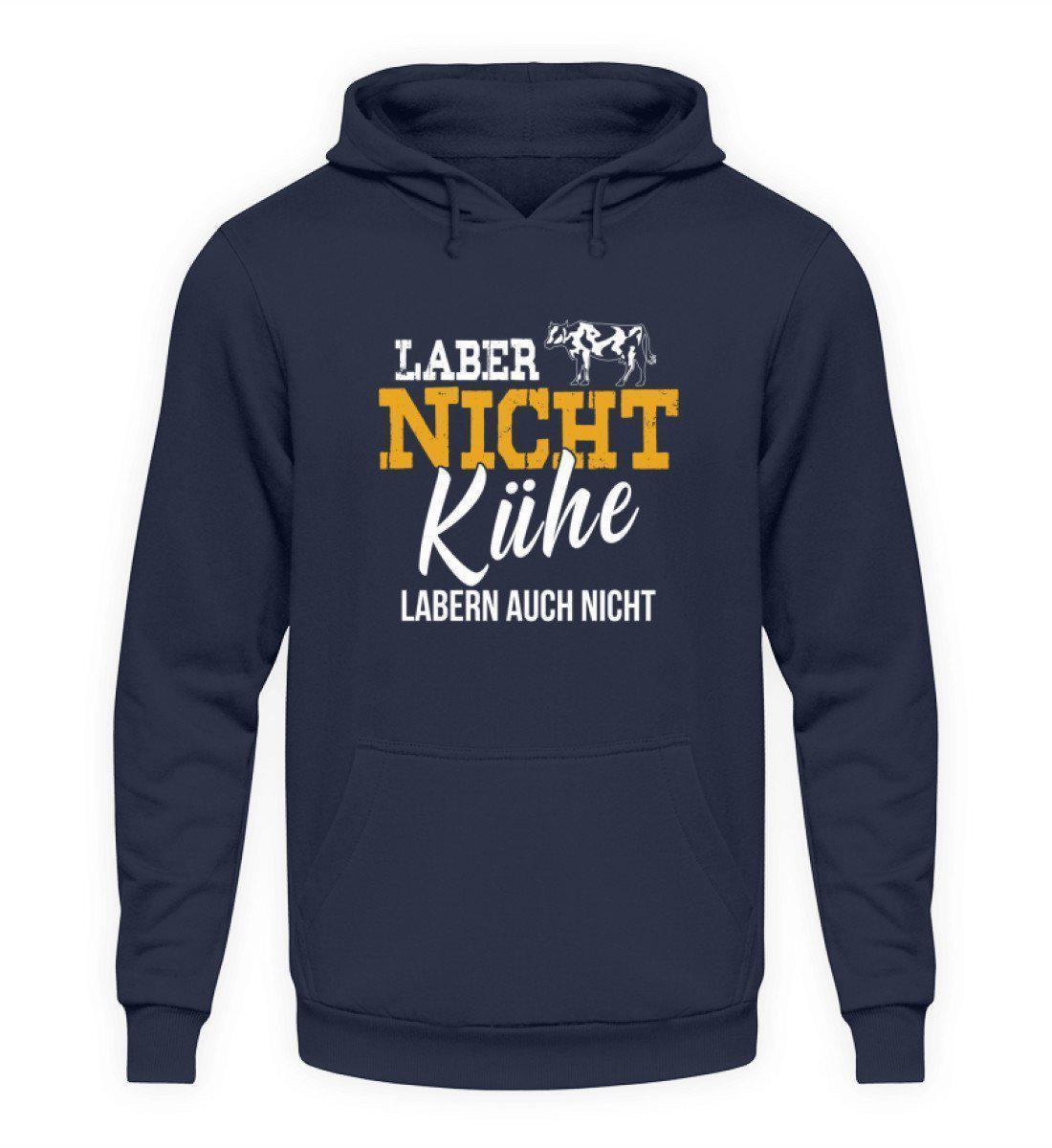 Kühe labern nicht · Unisex Kapuzenpullover Hoodie-Unisex Hoodie-Oxford Navy-L-Agrarstarz