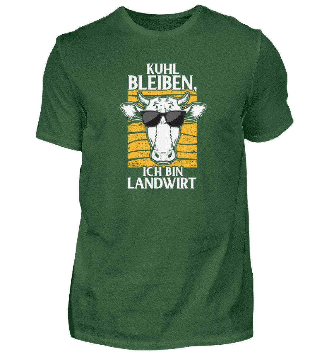 Kuhl bleiben Landwirt · Herren T-Shirt-Herren Basic T-Shirt-Bottle Green-S-Agrarstarz