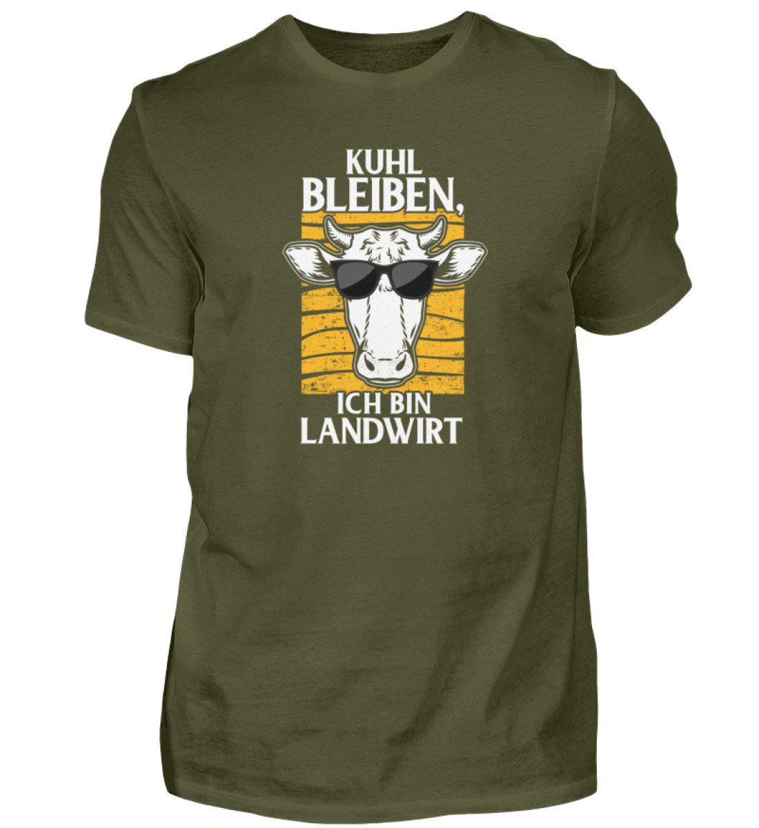 Kuhl bleiben Landwirt · Herren T-Shirt-Herren Basic T-Shirt-Urban Khaki-S-Agrarstarz