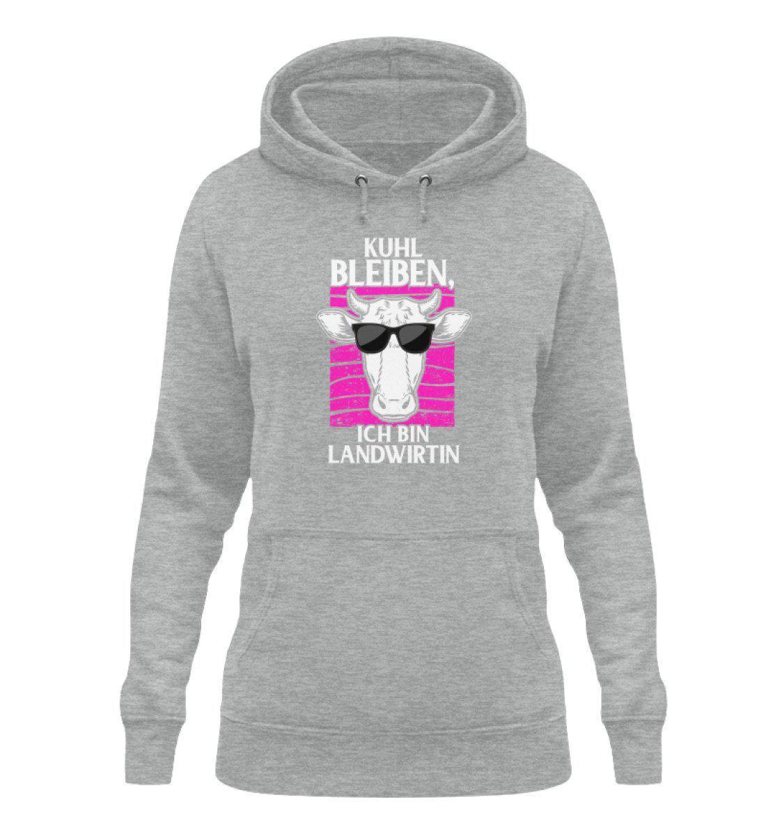 Kuhl bleiben Landwirtin · Damen Hoodie-Damen Hoodie-Heather Sport Grey-XS-Agrarstarz
