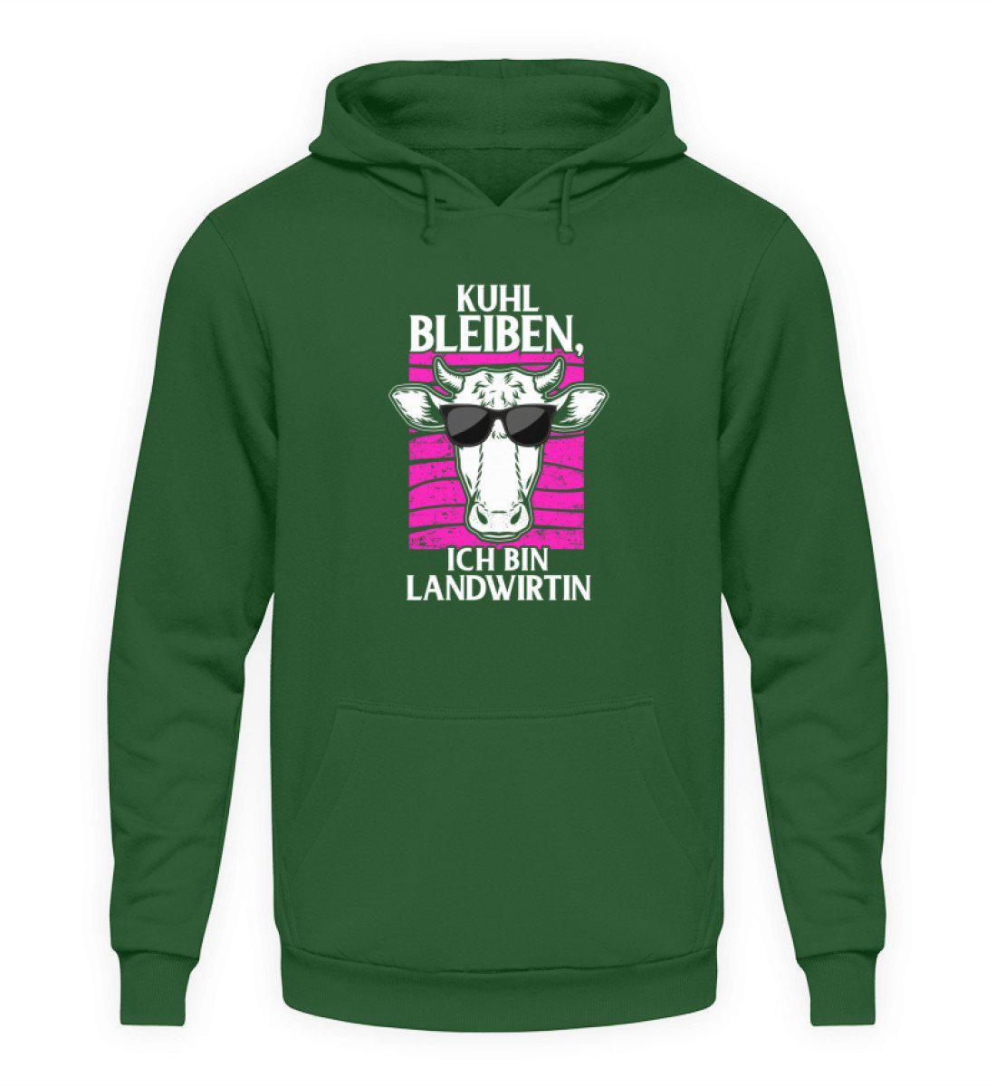 Kuhl bleiben Landwirtin · Unisex Kapuzenpullover Hoodie-Unisex Hoodie-Bottle Green-S-Agrarstarz