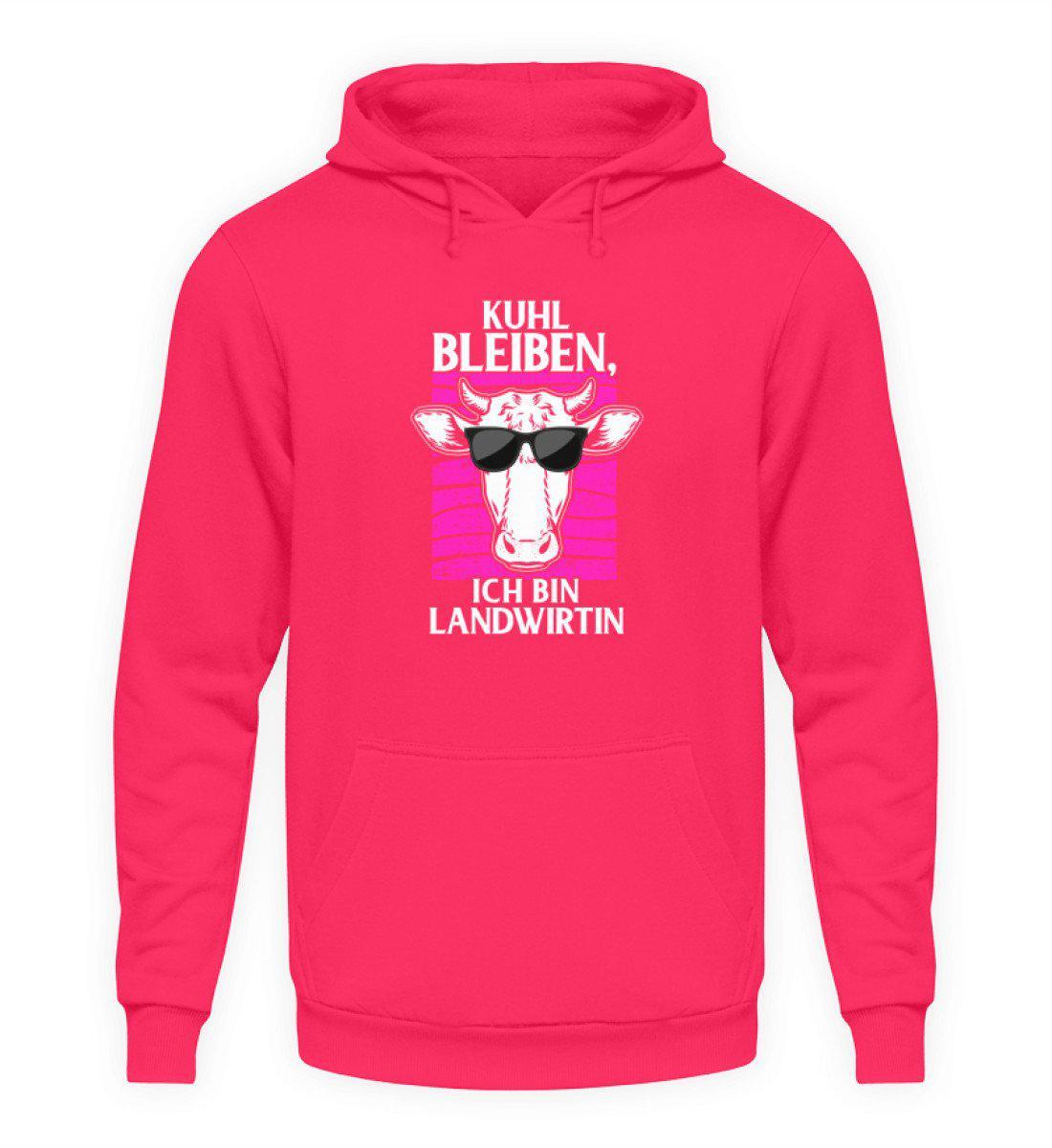 Kuhl bleiben Landwirtin · Unisex Kapuzenpullover Hoodie-Unisex Hoodie-Hot Pink-S-Agrarstarz