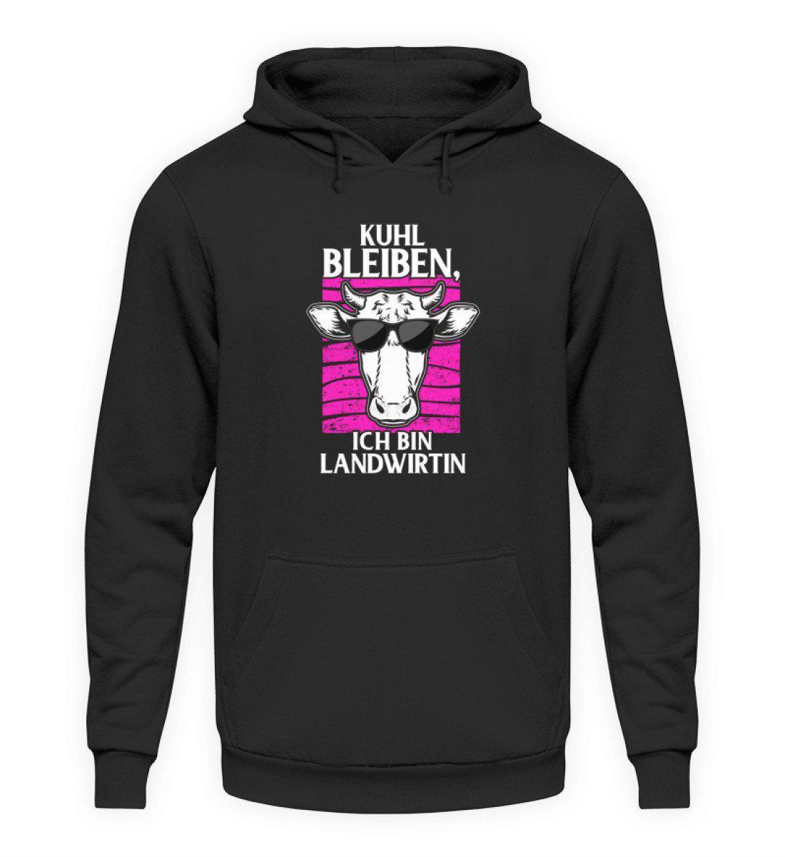 Kuhl bleiben Landwirtin · Unisex Kapuzenpullover Hoodie-Unisex Hoodie-Jet Black-S-Agrarstarz