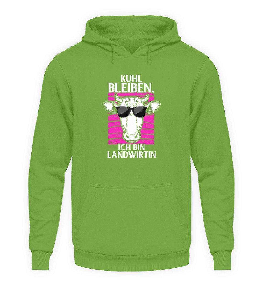 Kuhl bleiben Landwirtin · Unisex Kapuzenpullover Hoodie-Unisex Hoodie-LimeGreen-S-Agrarstarz