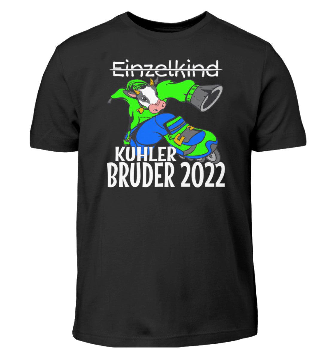 Kuhler Bruder 2022 · Kinder T-Shirt-Kinder T-Shirt-Black-12/14 (152/164)-Agrarstarz